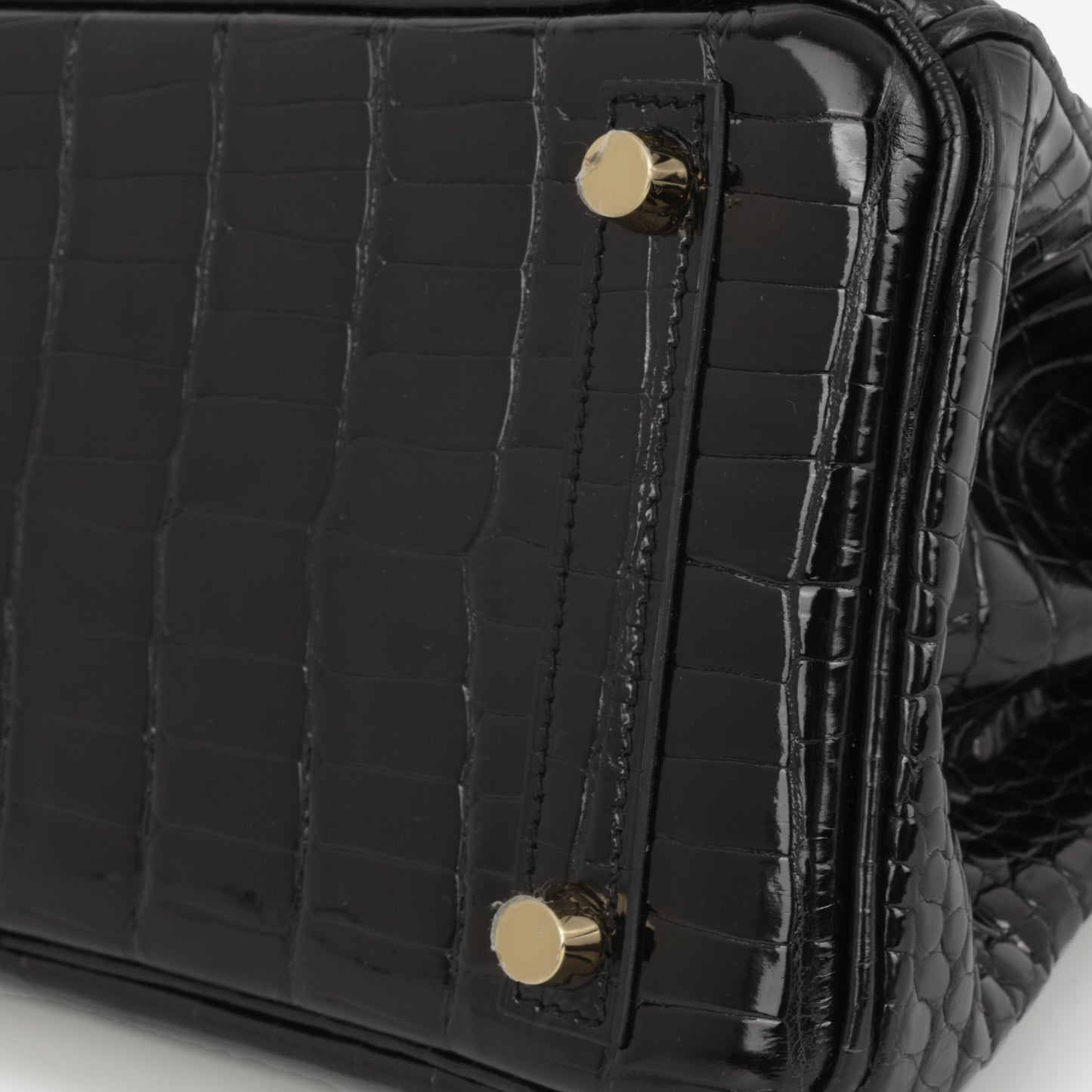 Hermès Birkin 25 - Black Crocodile Porosus | Gold Hardware