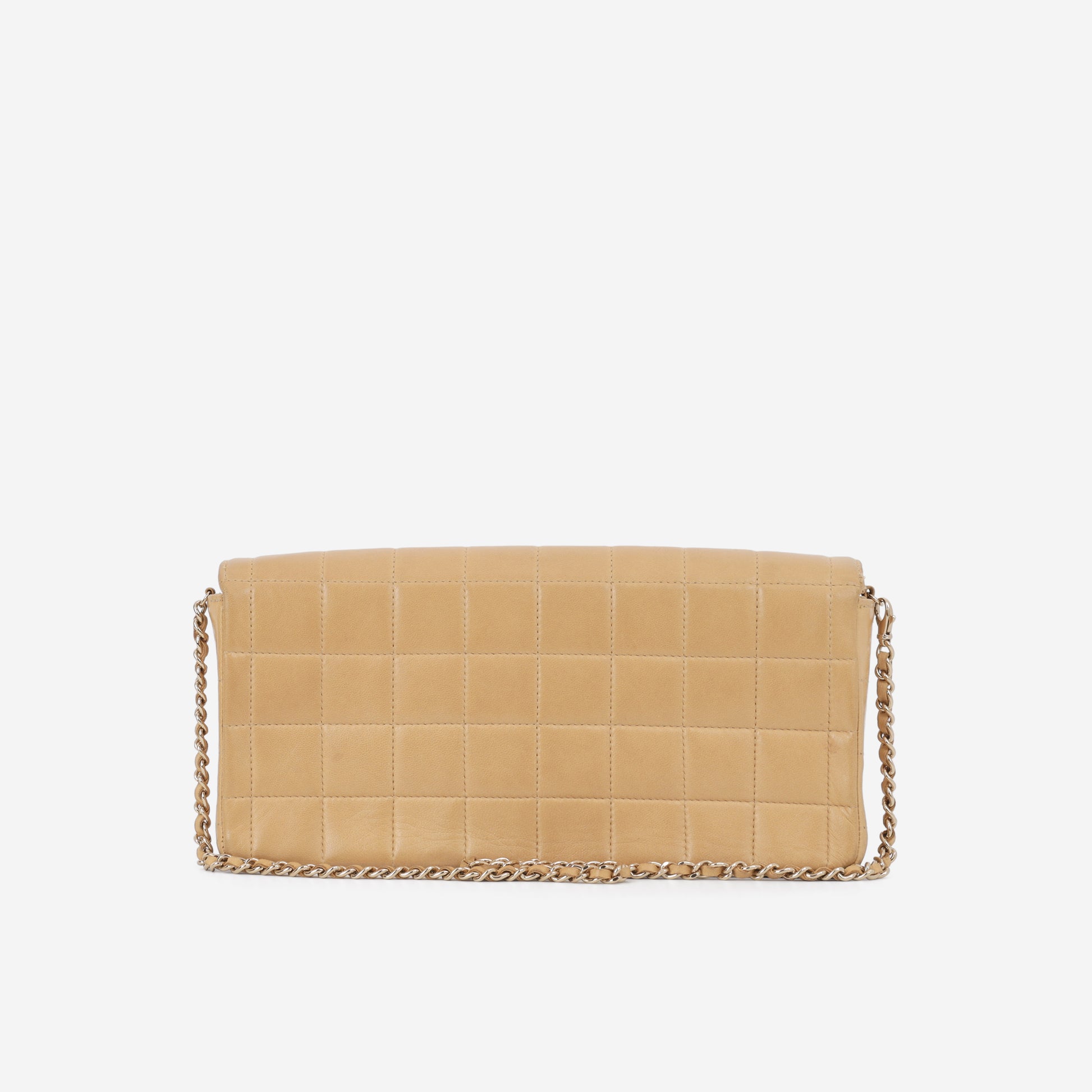 Chanel East West Chocolate Bar - Beige Lambskin | Gold Hardware - Bagista