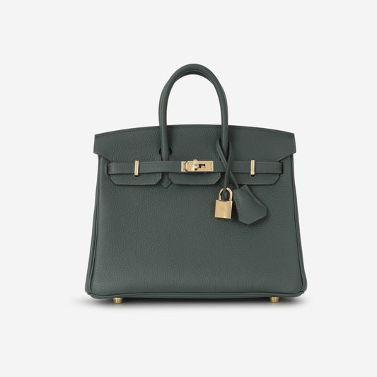 Hermès Birkin 25 - Vert Mangrove Togo | Permabrass Hardware