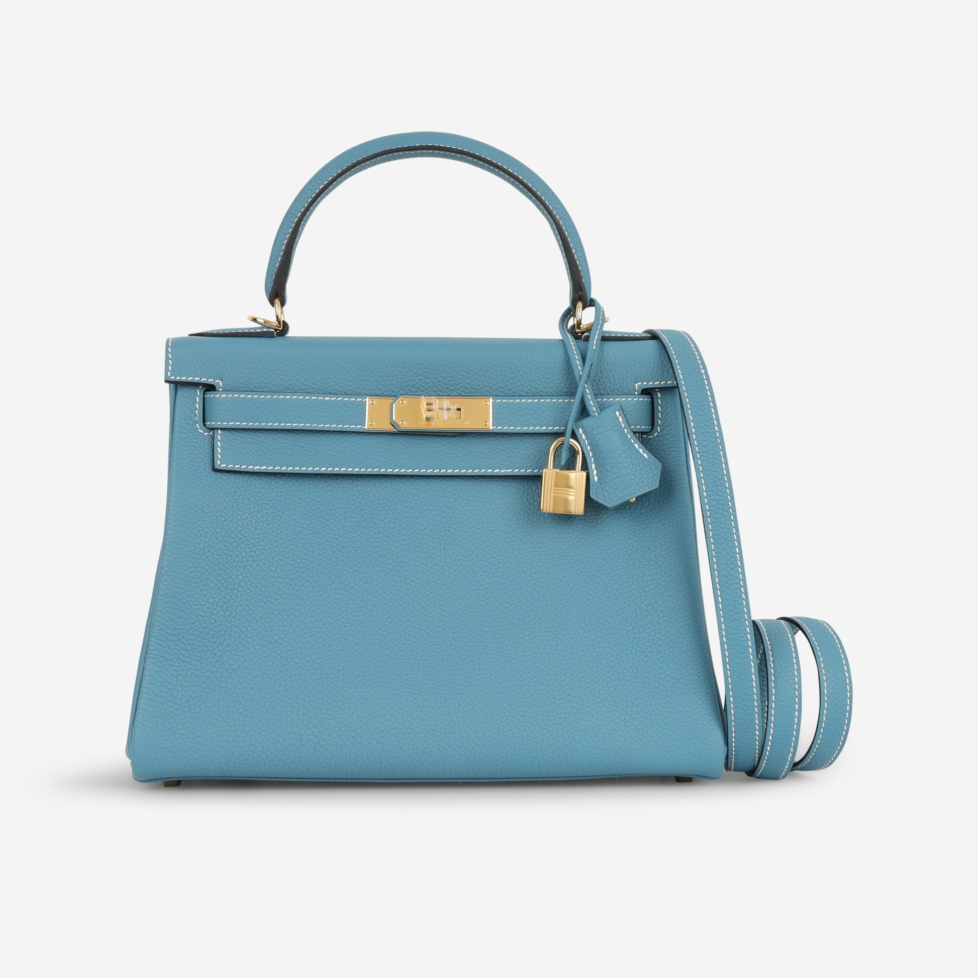 Hermès Kelly 28 - Bleu Jean Togo | Gold Hardware - Bagista
