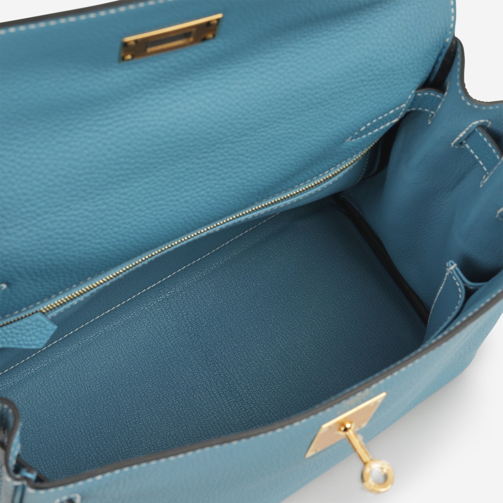 Hermès Kelly 28 - Bleu Jean Togo | Gold Hardware - Bagista