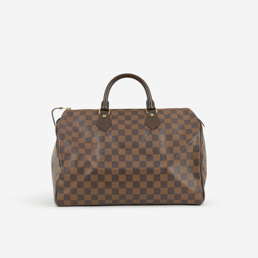 Louis Vuitton Speedy 35 - Damier Ebene Canvas | Gold Hardware
