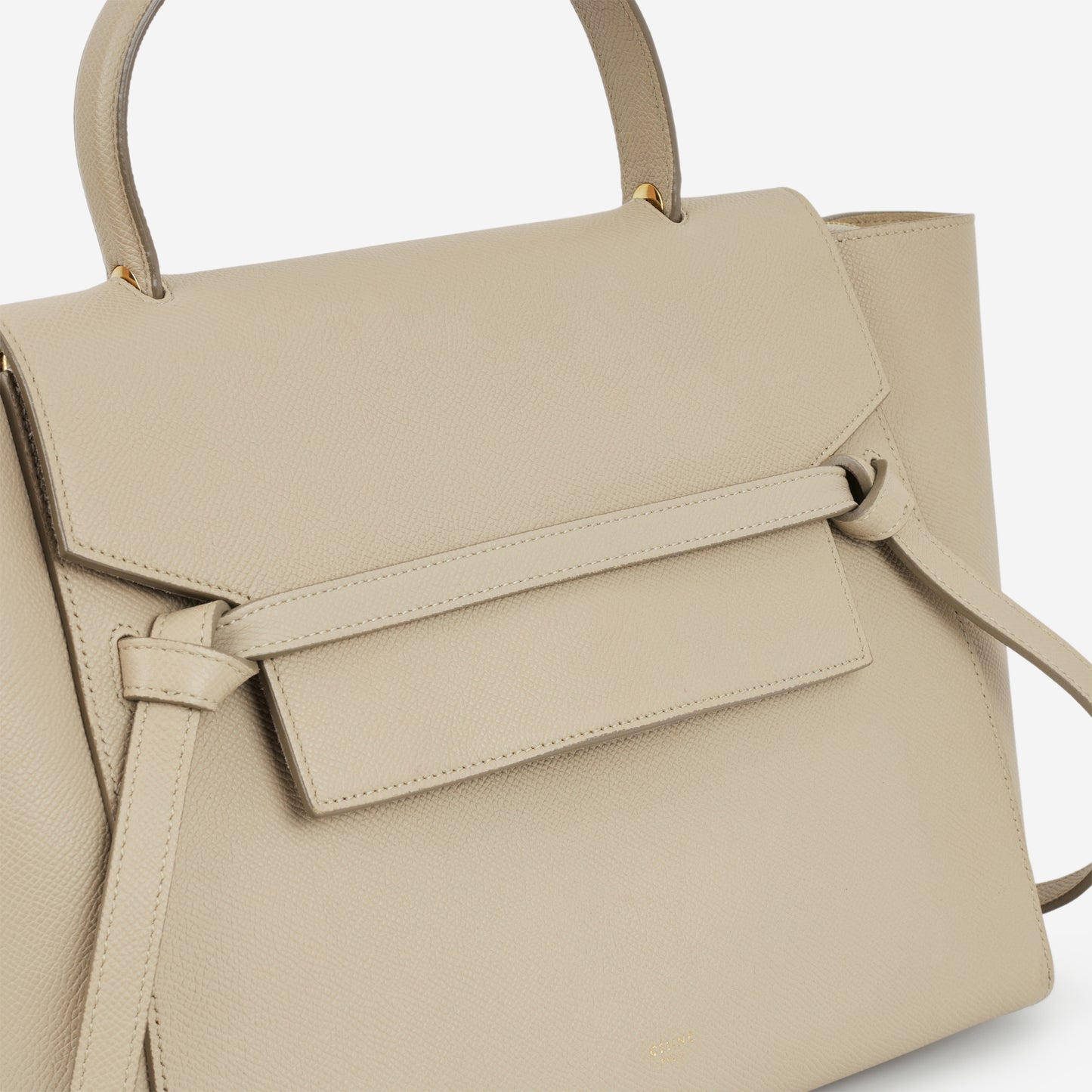 Celine Mini Belt Bag - Beige Grained Leather | Gold Hardware