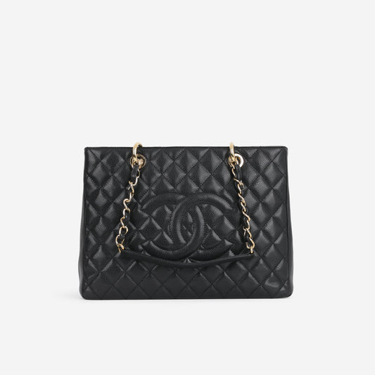 Chanel GST - Black Caviar | Gold Hardware