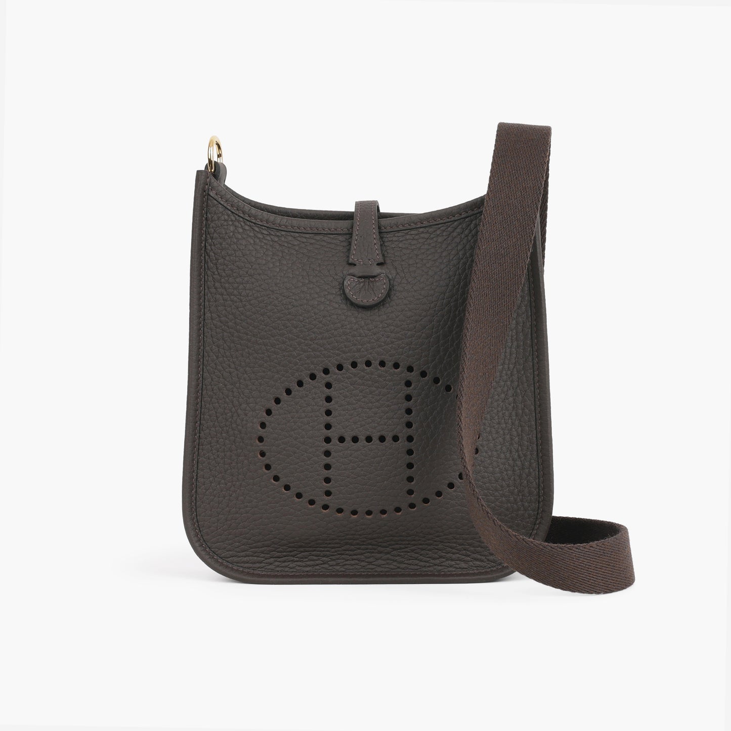 Hermès Mini Evelyne 16 - Ebene Clemence | Gold Hardware