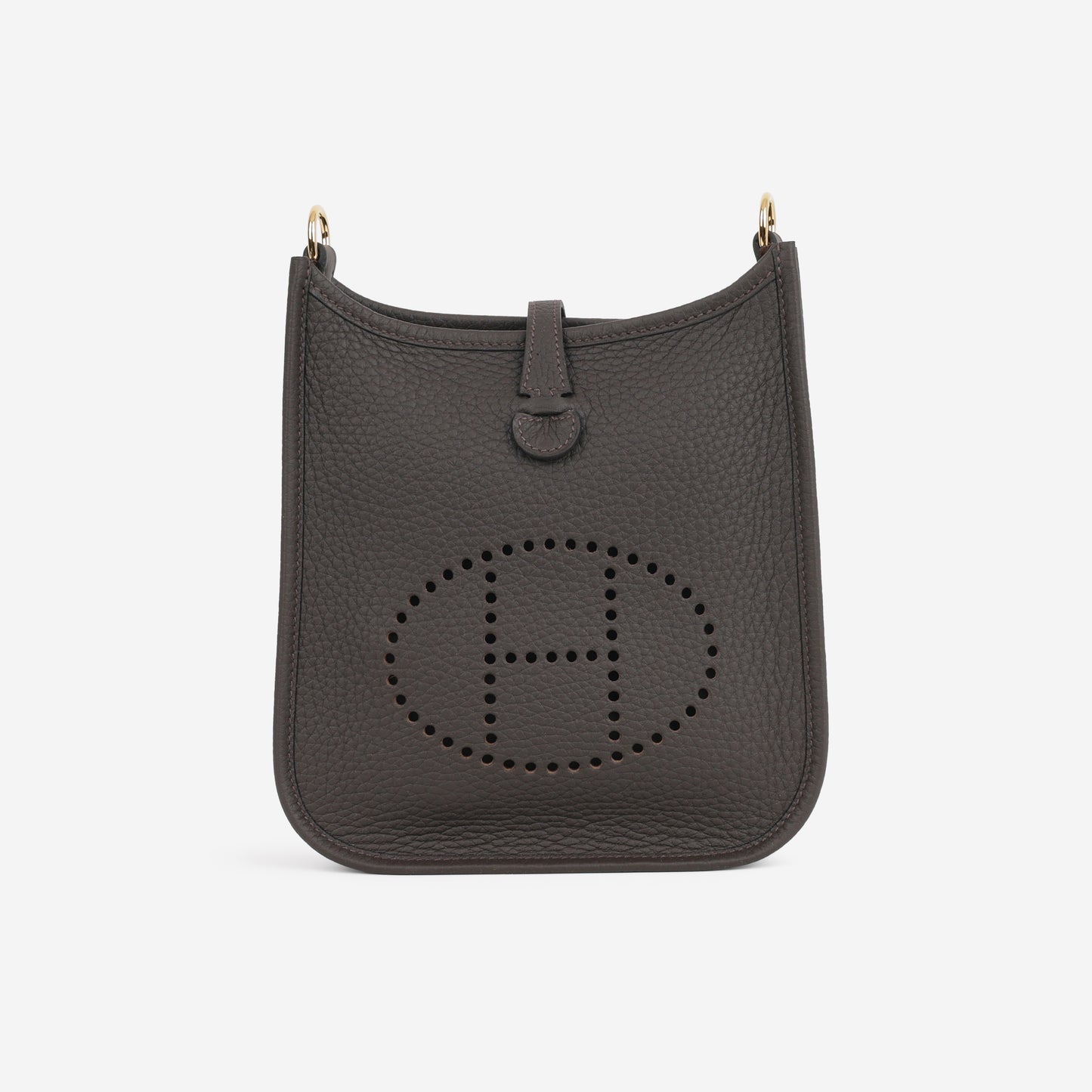 Hermès Mini Evelyne 16 - Ebene Clemence | Gold Hardware