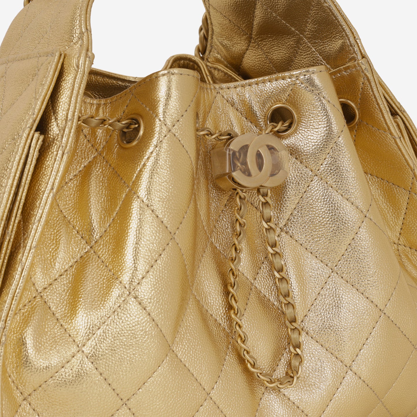 Chanel Small 25 Hobo - Gold Caviar | Gold Hardware