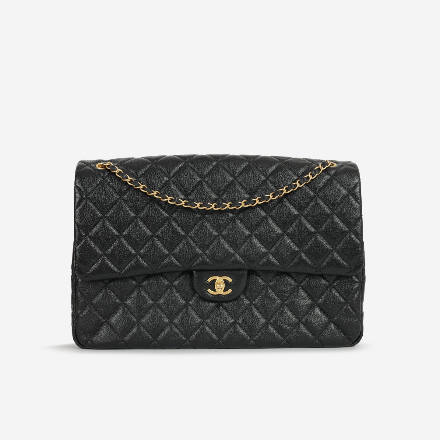 Chanel XXL Airline Maxi Flap - Black Caviar | Gold Hardware