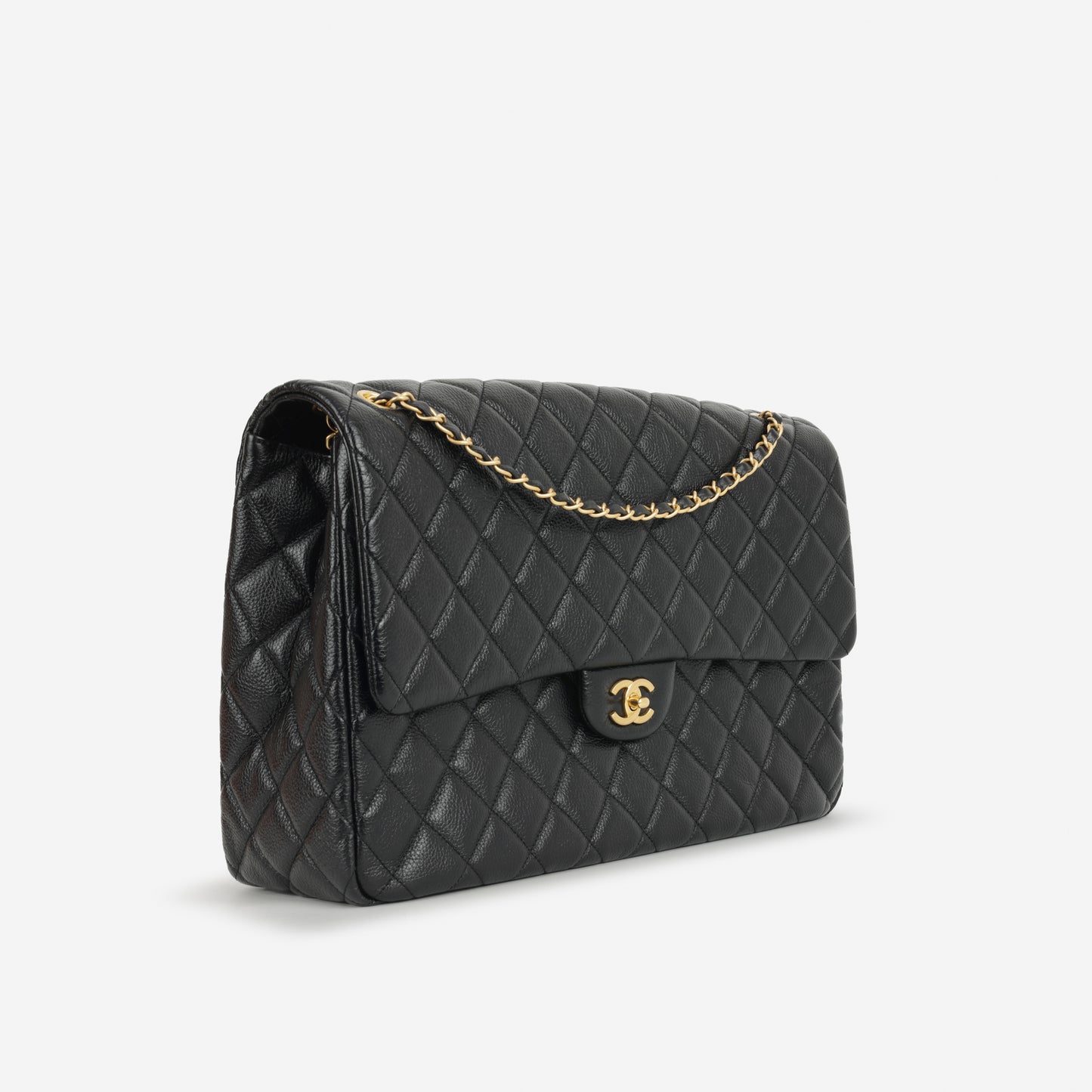 Chanel XXL Airline Maxi Flap - Black Caviar | Gold Hardware