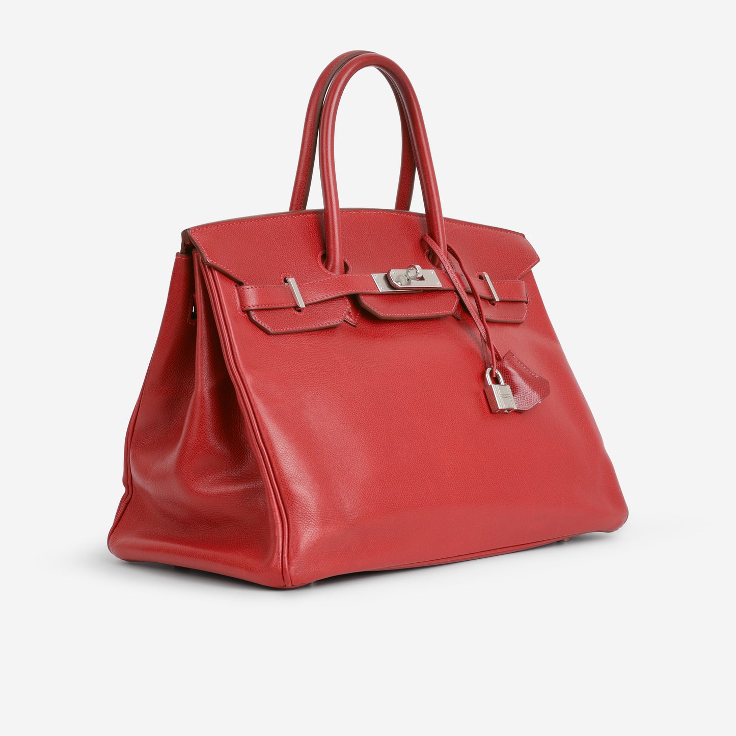 Hermès Birkin 35 - Rouge Amarante Courchevel | Palladium Hardware - Bagista