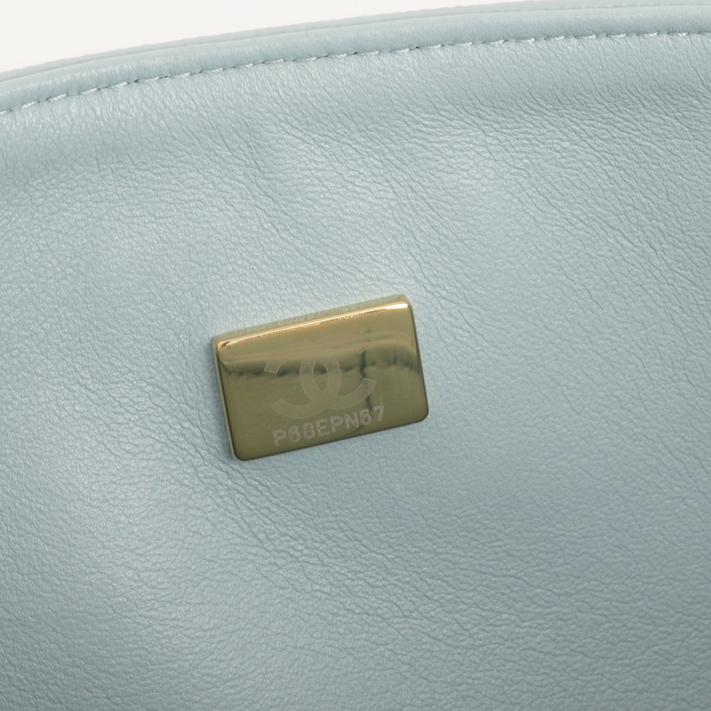 Chanel Medium Classic Flap - Light Blue Caviar | Champagne Gold Hardware