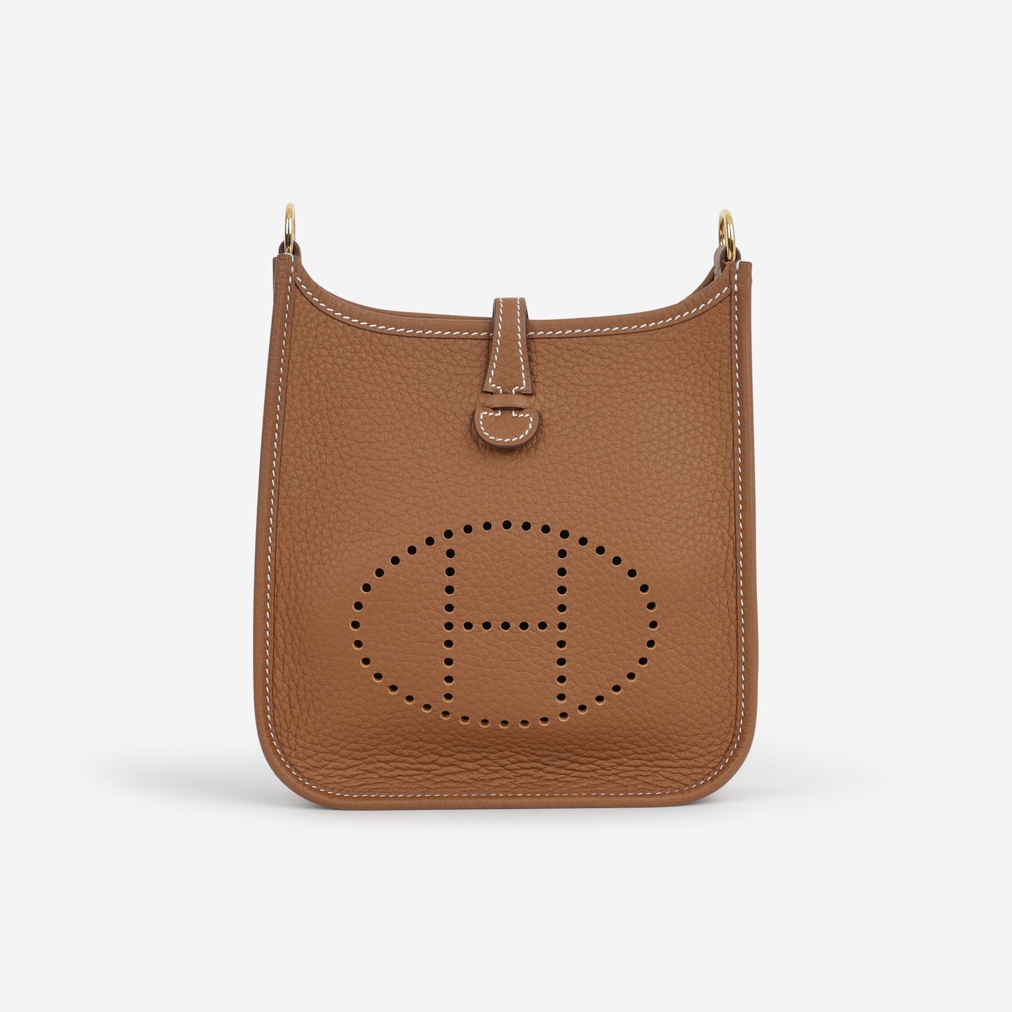 Hermès Mini Evelyne 16  - Gold Clemence | Gold Hardware - Bagista