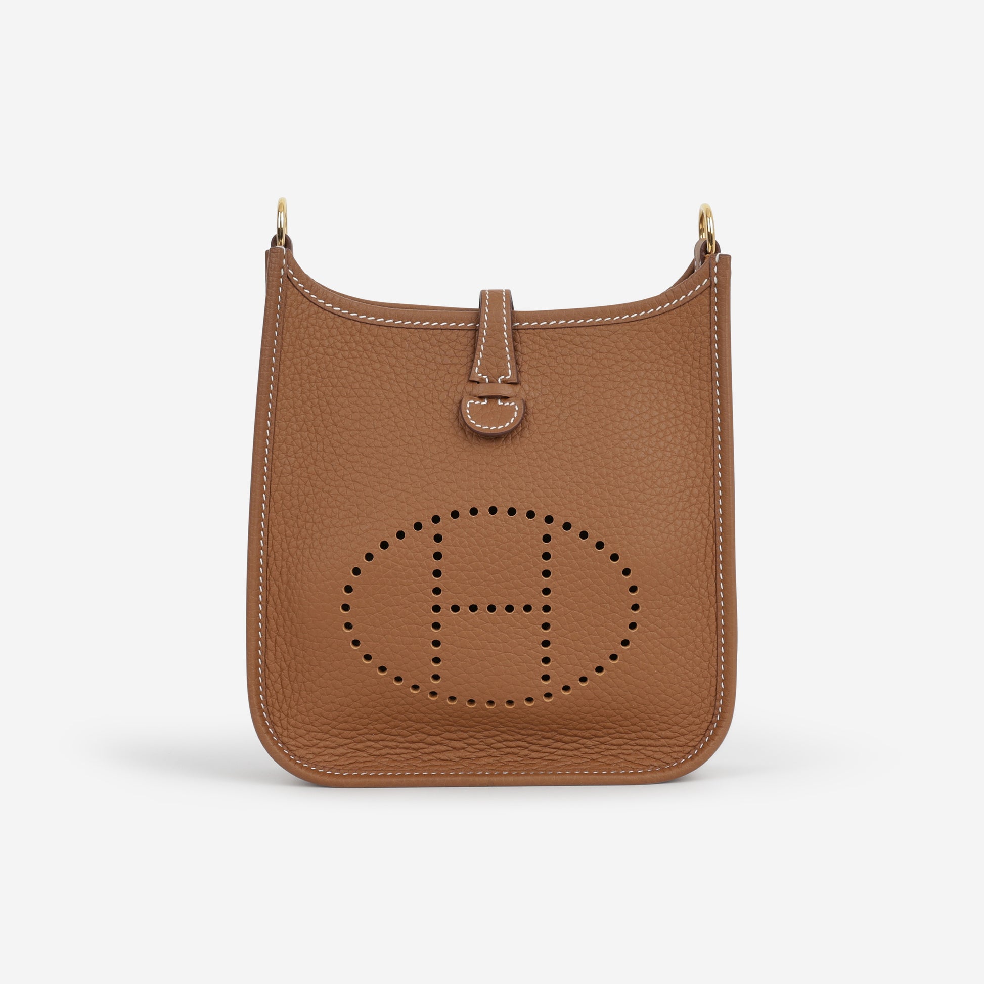 Hermès Mini Evelyne 16  - Gold Clemence | Gold Hardware - Bagista