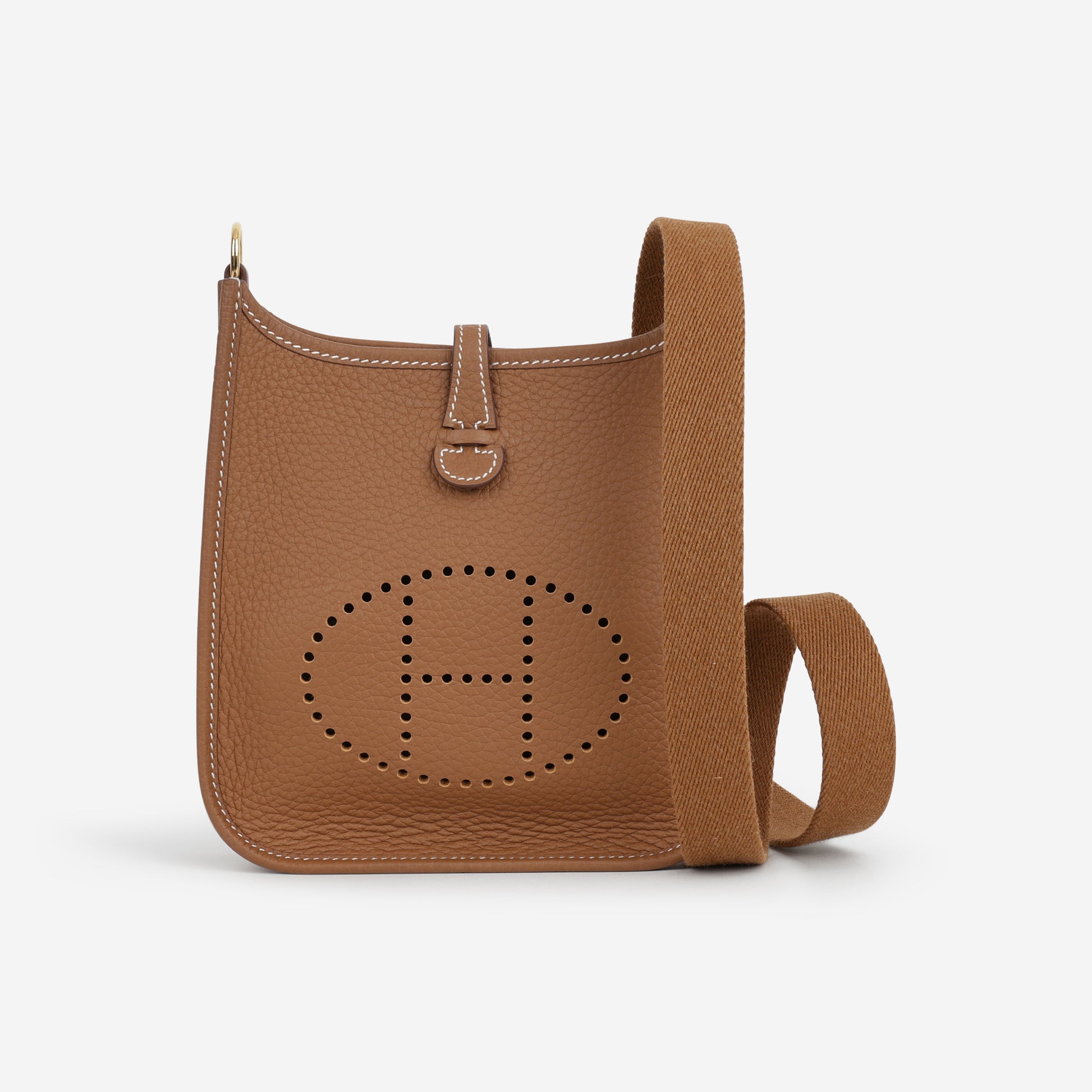 Hermès Mini Evelyne 16  - Gold Clemence | Gold Hardware - Bagista