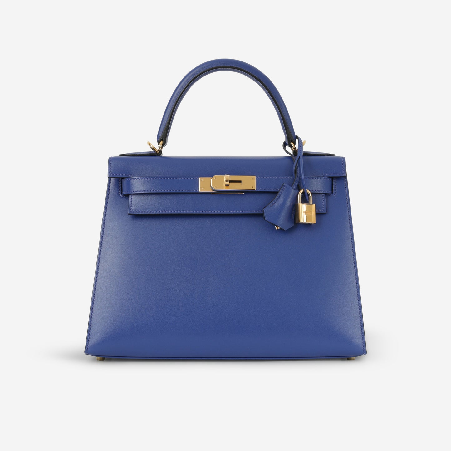 Hermès Kelly 28 - Bleu Electrique Tadelakt | Gold Hardware - Bagista