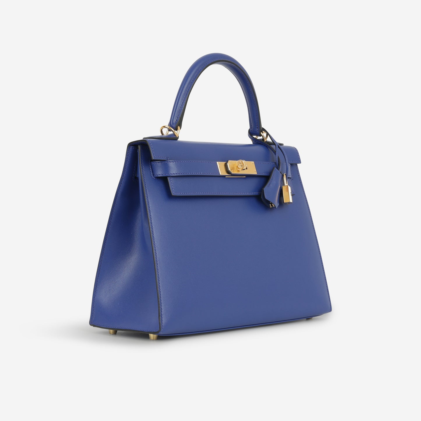 Hermès Kelly 28 - Bleu Electrique Tadelakt | Gold Hardware - Bagista