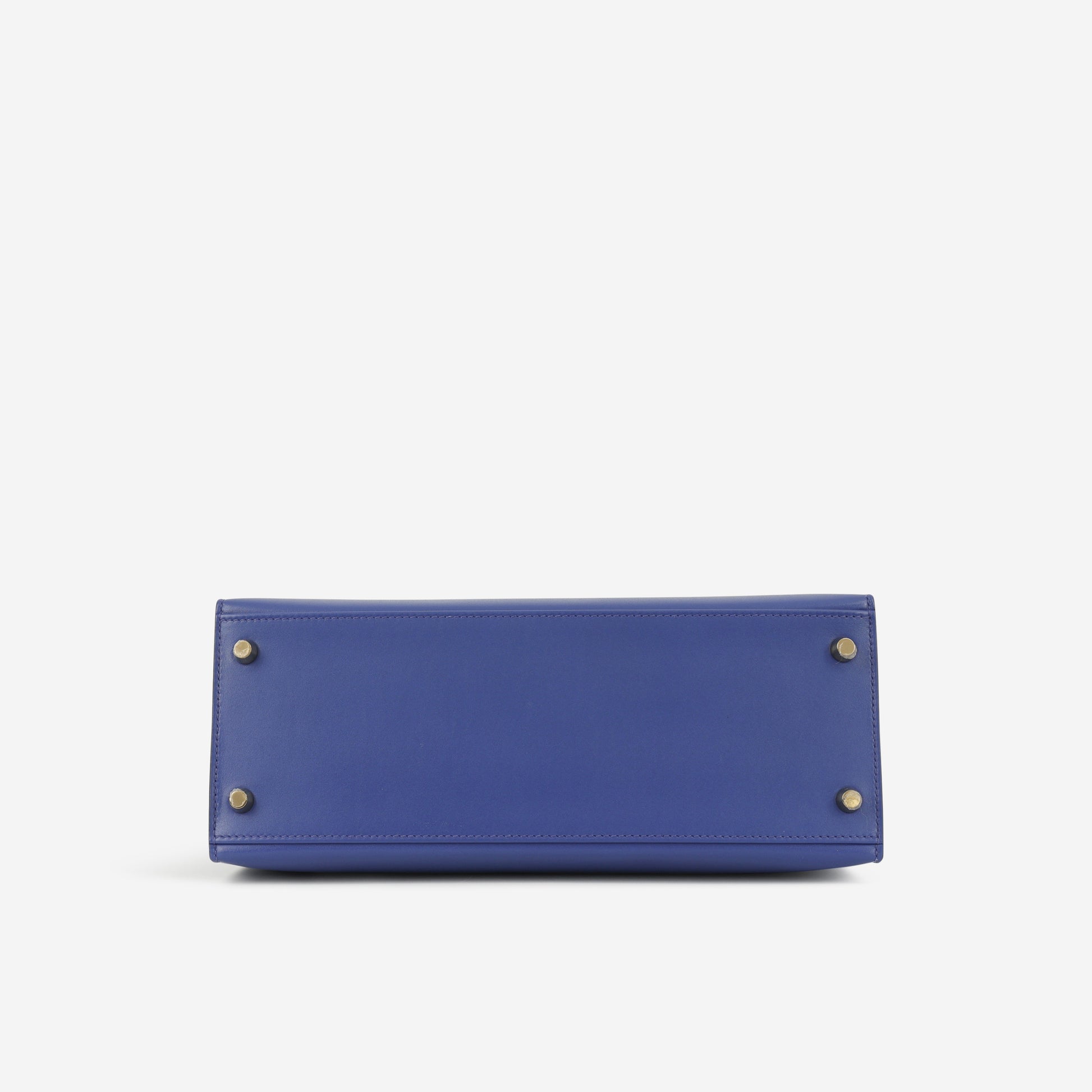 Hermès Kelly 28 - Bleu Electrique Tadelakt | Gold Hardware - Bagista