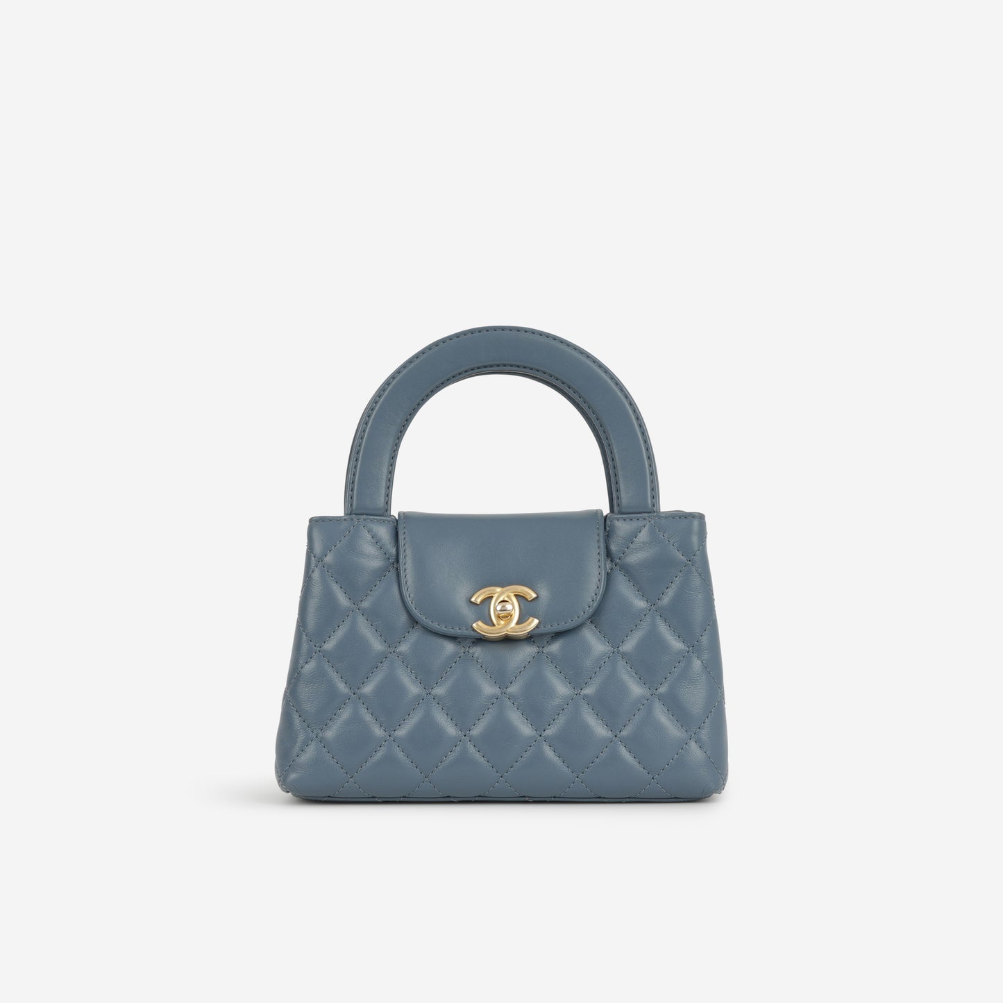Chanel Small Kelly Re-Edition - Blue Lambskin | Gold Hardware - Bagista