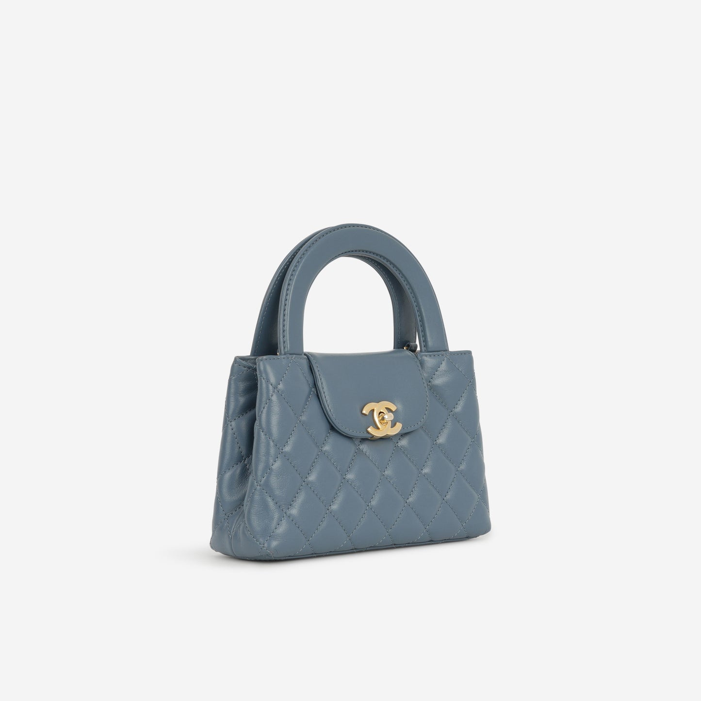 Chanel Small Kelly Re-Edition - Blue Lambskin | Gold Hardware - Bagista