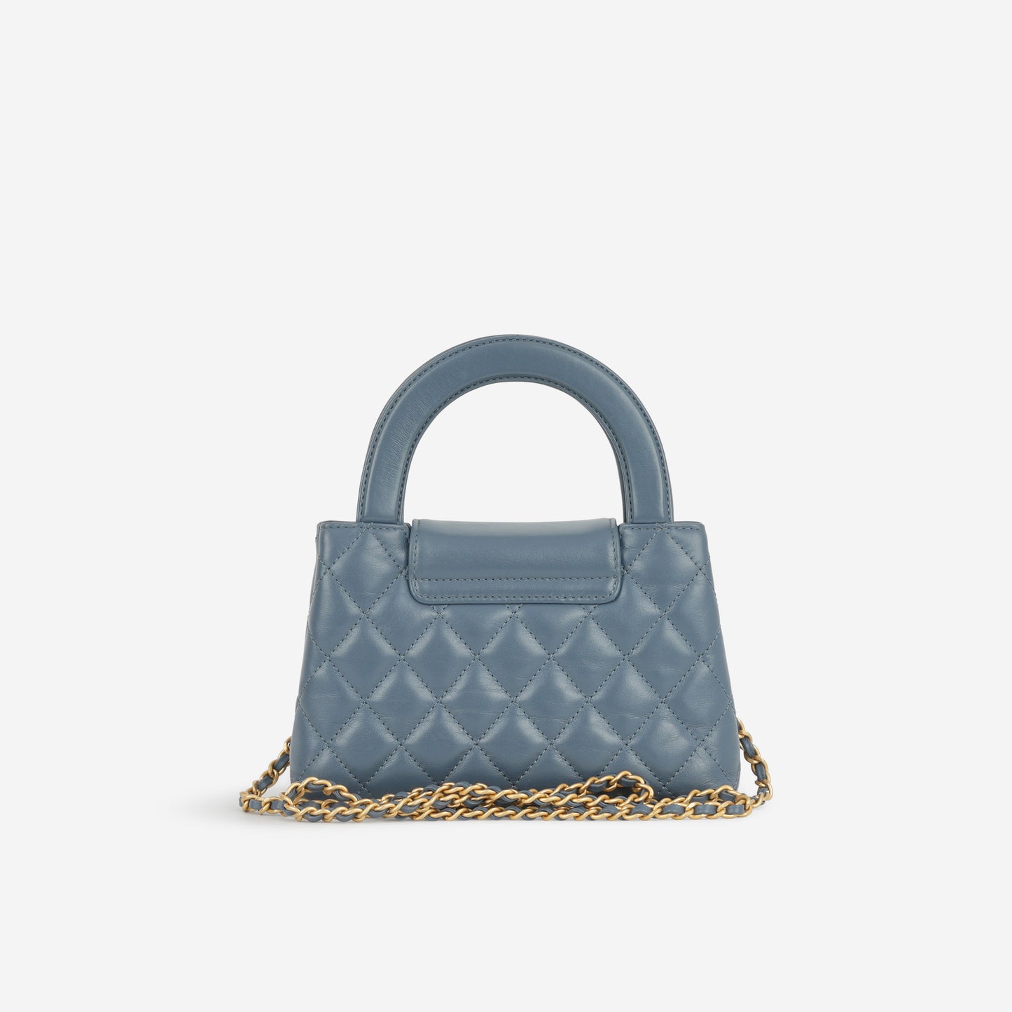 Chanel Small Kelly Re-Edition - Blue Lambskin | Gold Hardware - Bagista