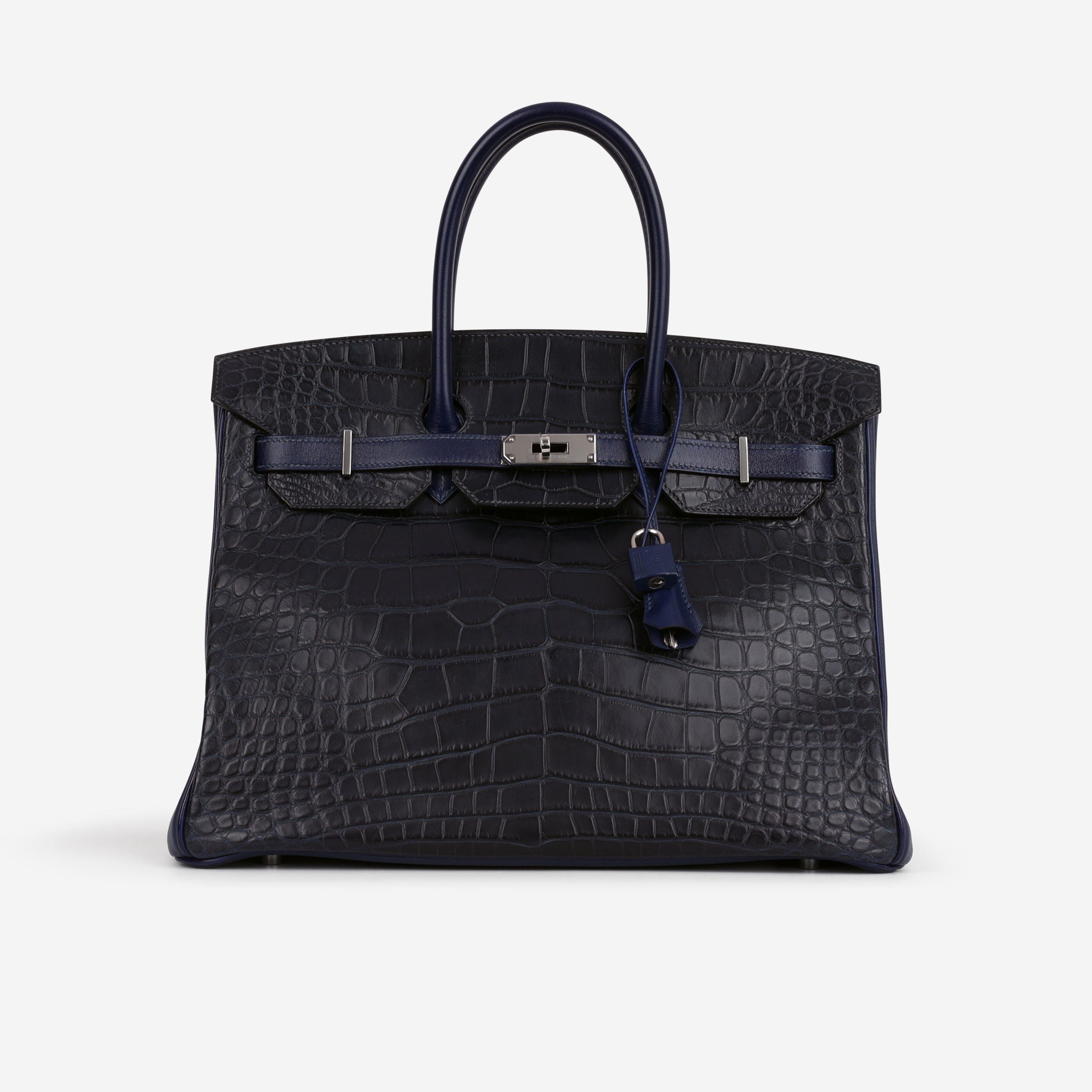 Hermès Limited Editiont Birkin 35 Tri-Leather - Bleu Indigo / Bleu Hermès Limited Editiont Birkin 35 Tri-Leather - Bleu Indigo / Bleu