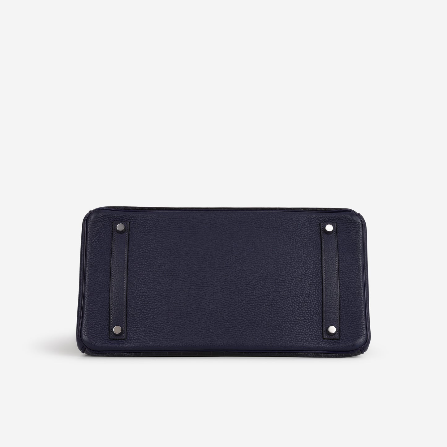 Hermès Limited Editiont Birkin 35 Tri-Leather - Bleu Indigo / Bleu Saphir Box / Clemence / Alligator | Palladium Hardware - Bagista