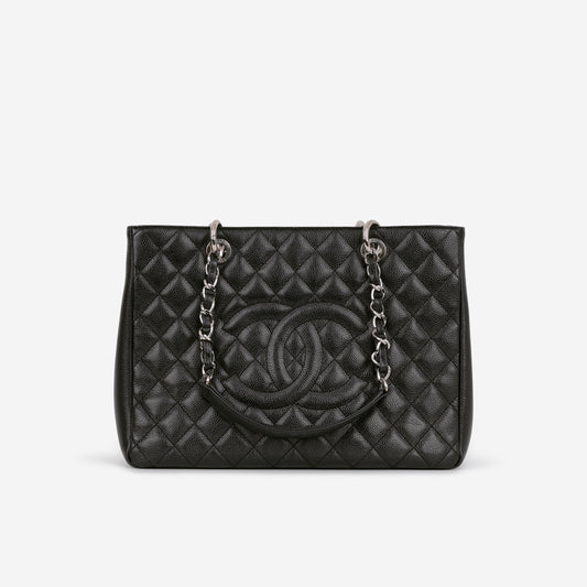 Chanel GST - Black Caviar | Silver Hardware