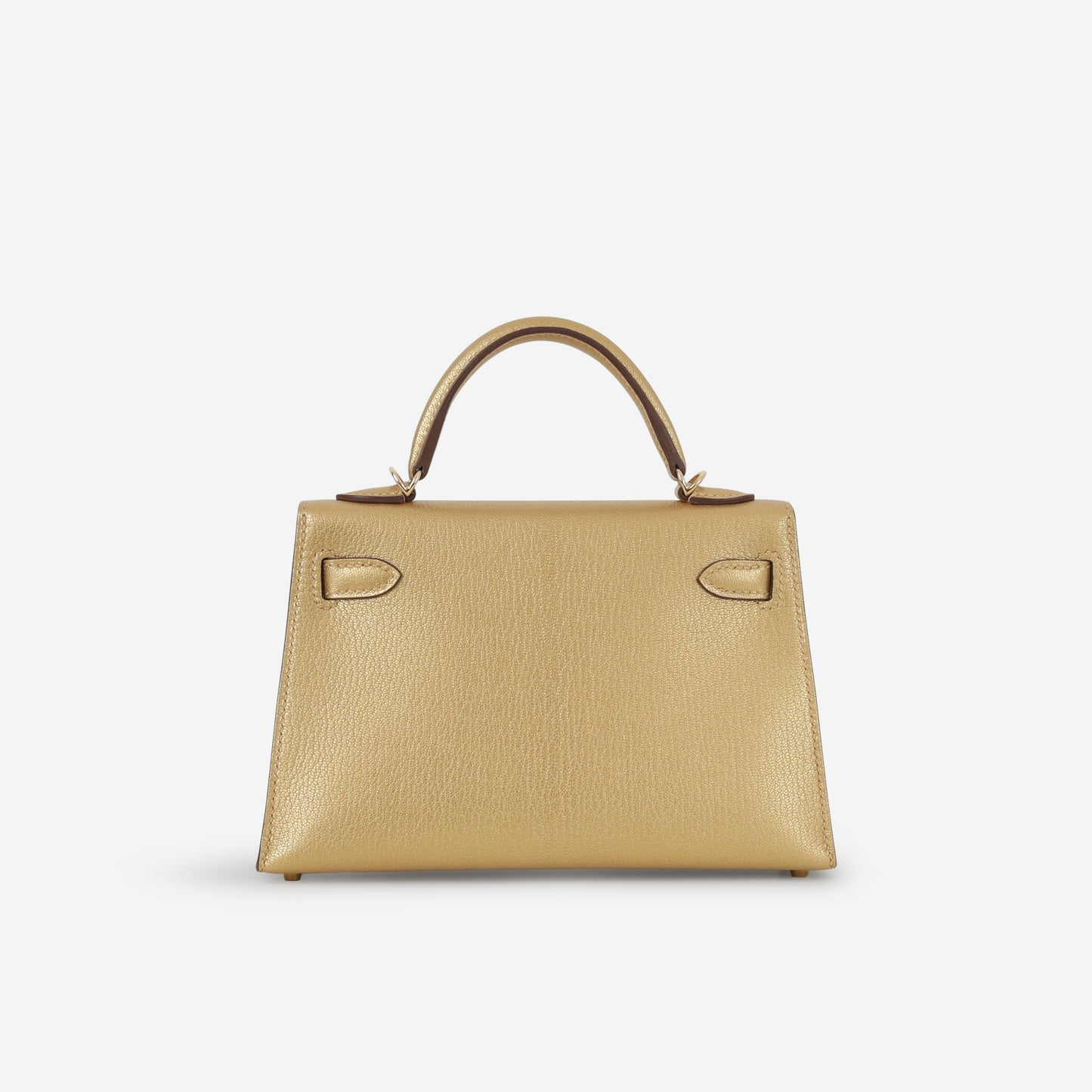 Hermès Mini Kelly - Dore Chevre | Permabrass Hardware - Bagista
