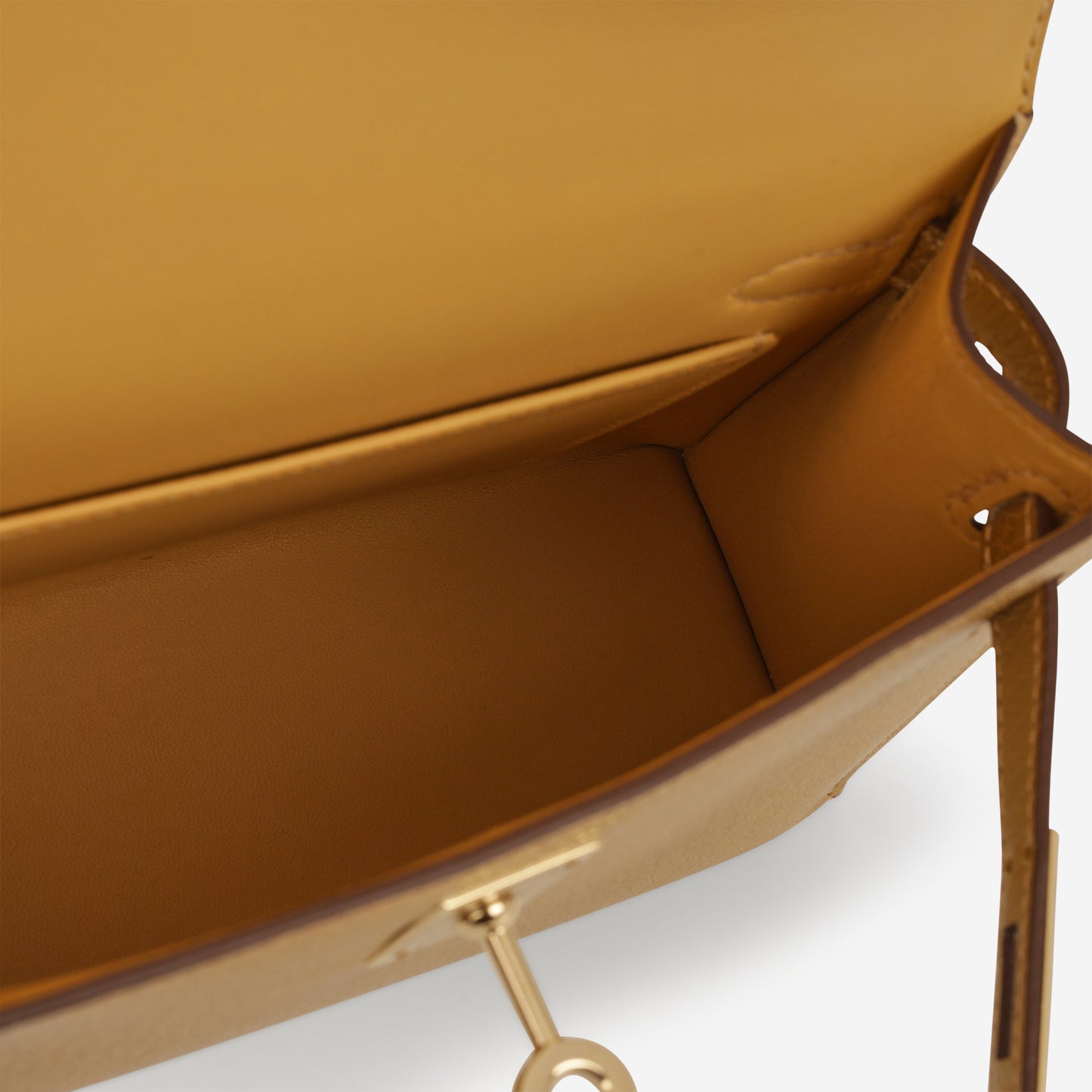 Hermès Mini Kelly - Dore Chevre | Permabrass Hardware - Bagista