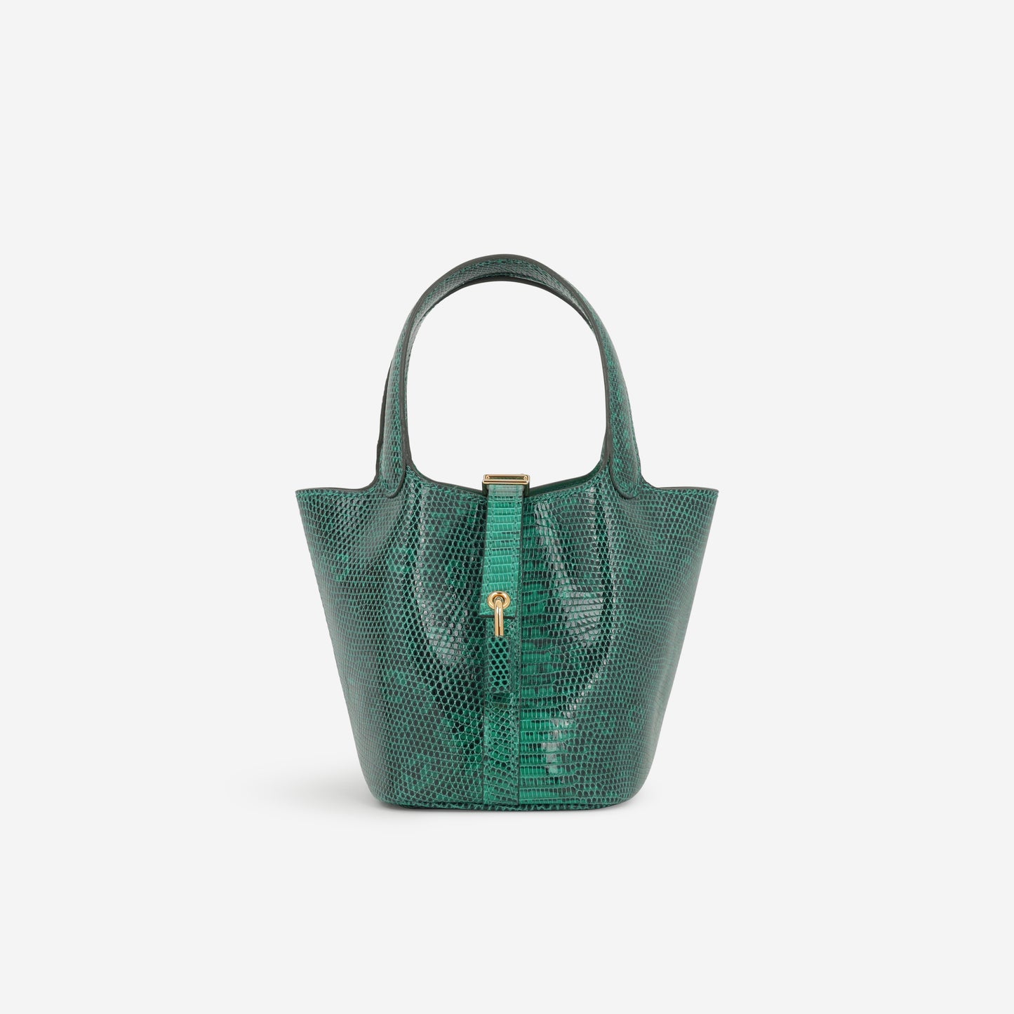 Hermès Micro Picotin 14 - Vert Vertigo Lizard | Gold Hardware - Bagista