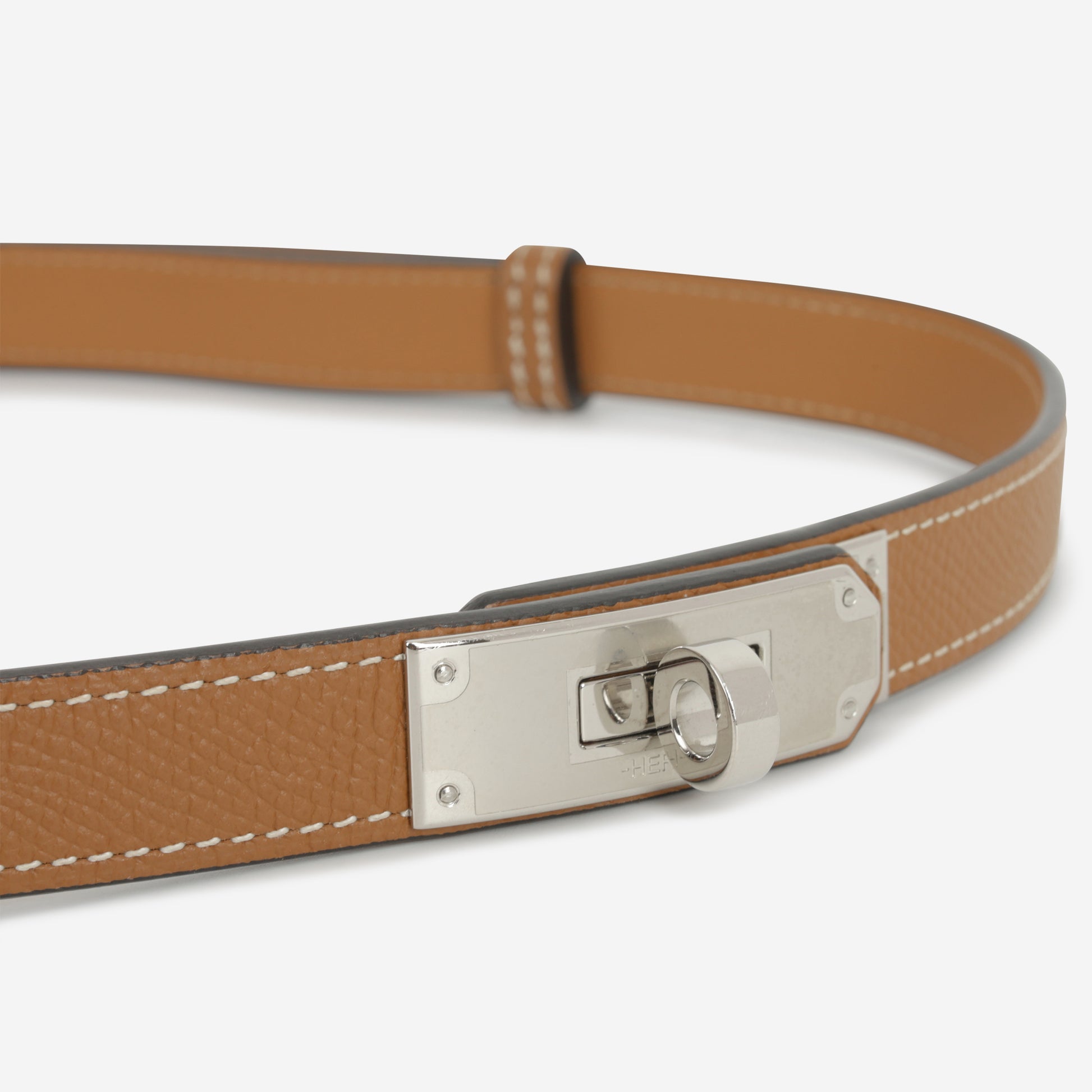 Hermès Kelly Pocket Belt - Gold Epsom | Palladium Hardware - Bagista
