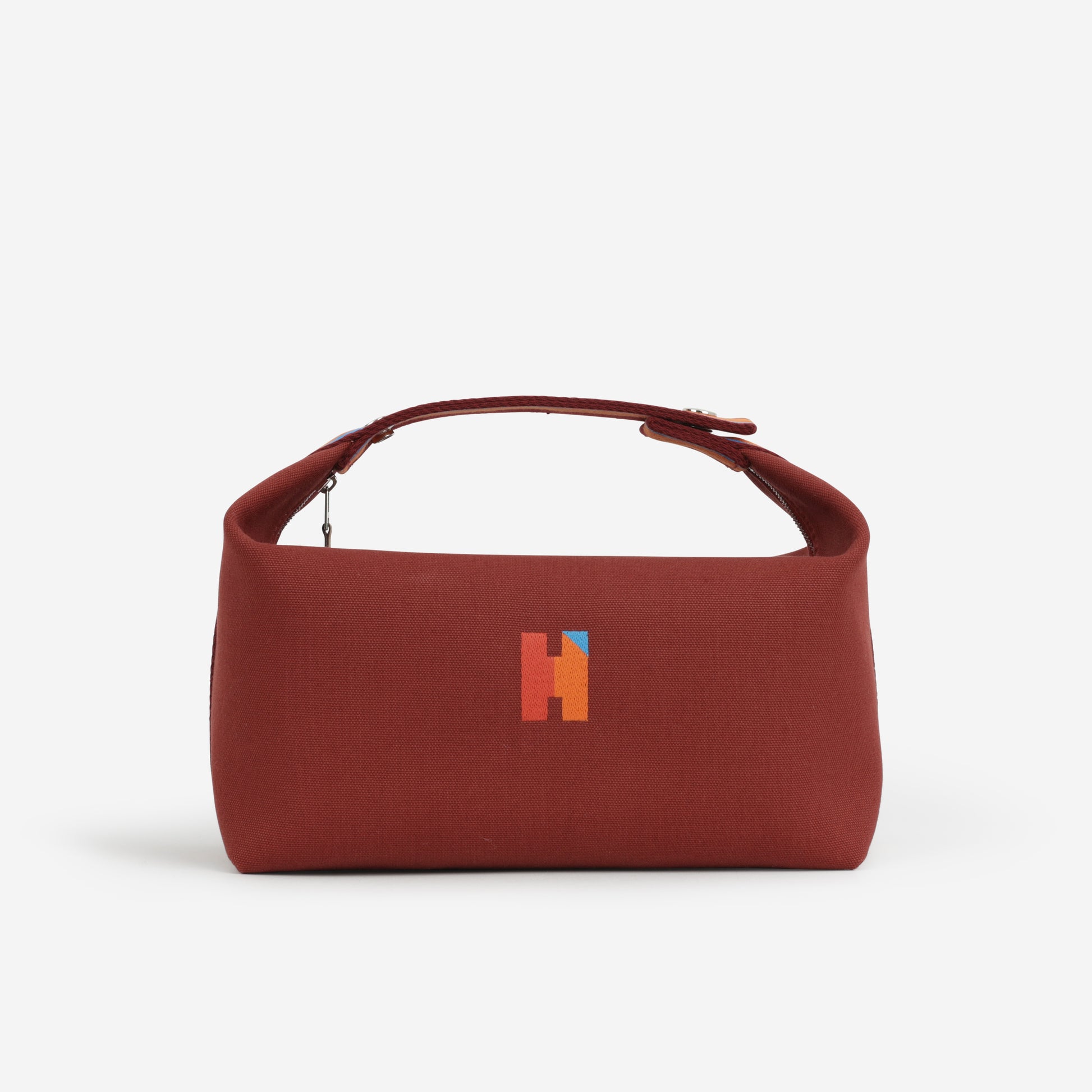 Hermès Bride-A-Brac Pavillion GM - Rouge H Canvas | Palladium Hardware - Bagista
