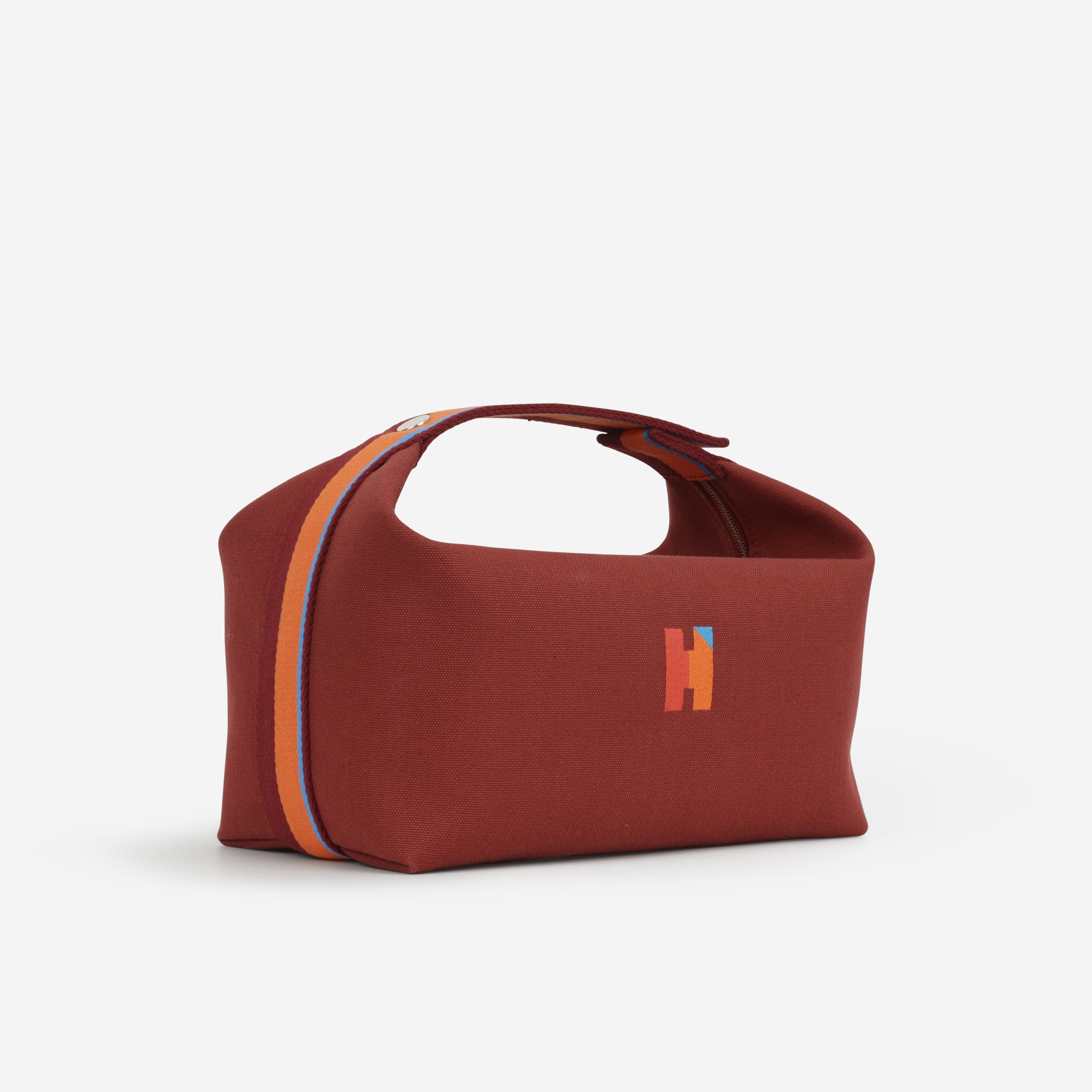 Hermès Bride-A-Brac Pavillion GM - Rouge H Canvas | Palladium Hardware - Bagista