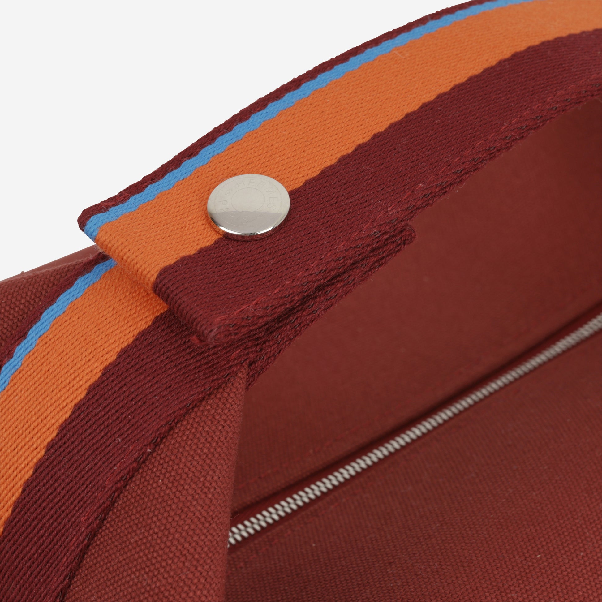 Hermès Bride-A-Brac Pavillion GM - Rouge H Canvas | Palladium Hardware - Bagista