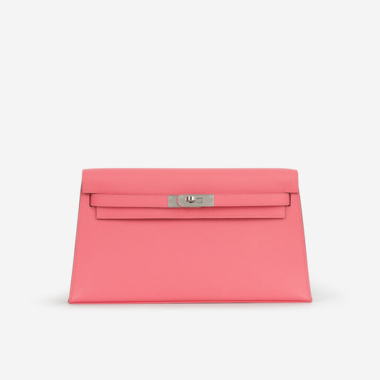 Hermès Kelly Elan - Rose Azalee Epsom | Palladium Hardware - Bagista