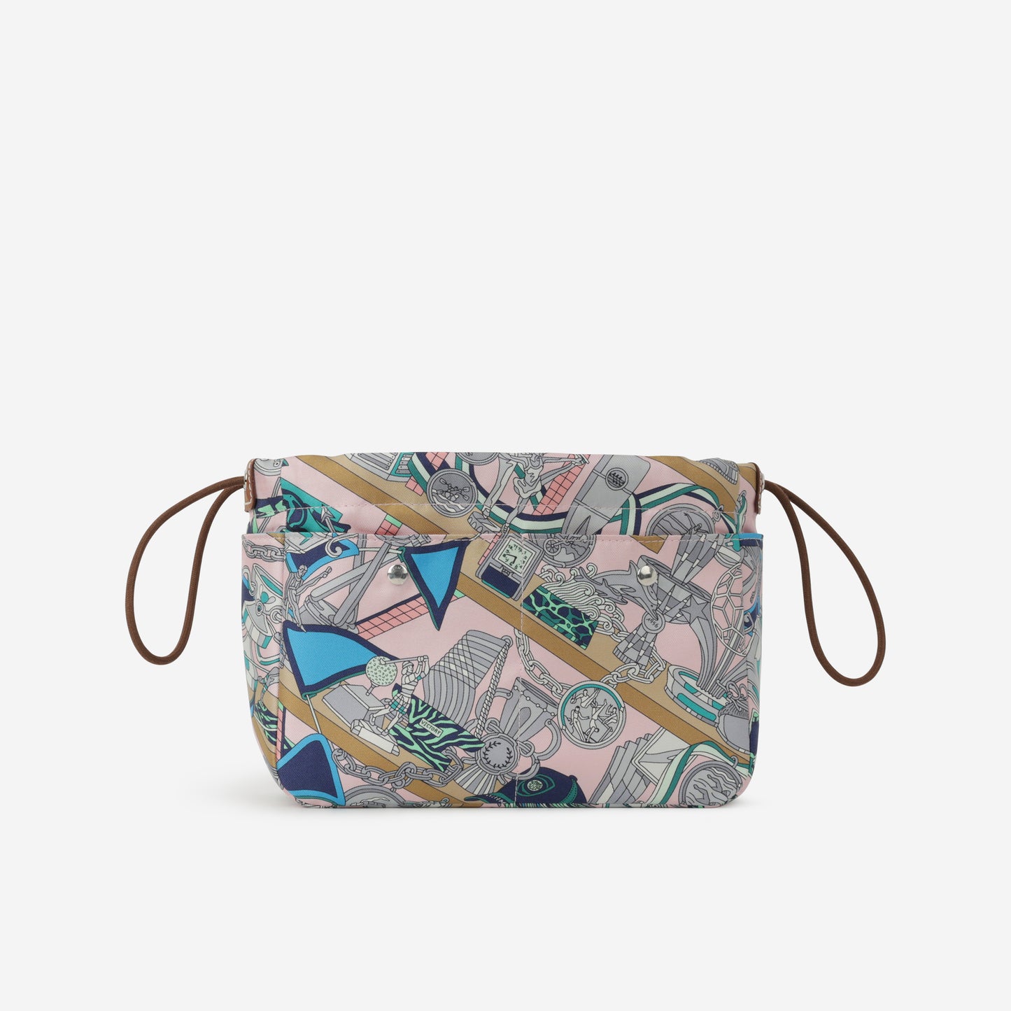Hermès Fourbi 20 Les Trophees - Rose Darling / Gris Mouette / Fauve | Palladium Hardware