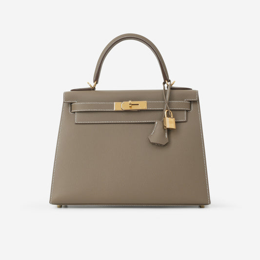 Hermès Kelly 28 - Etoupe Epsom | Gold Hardware - Bagista