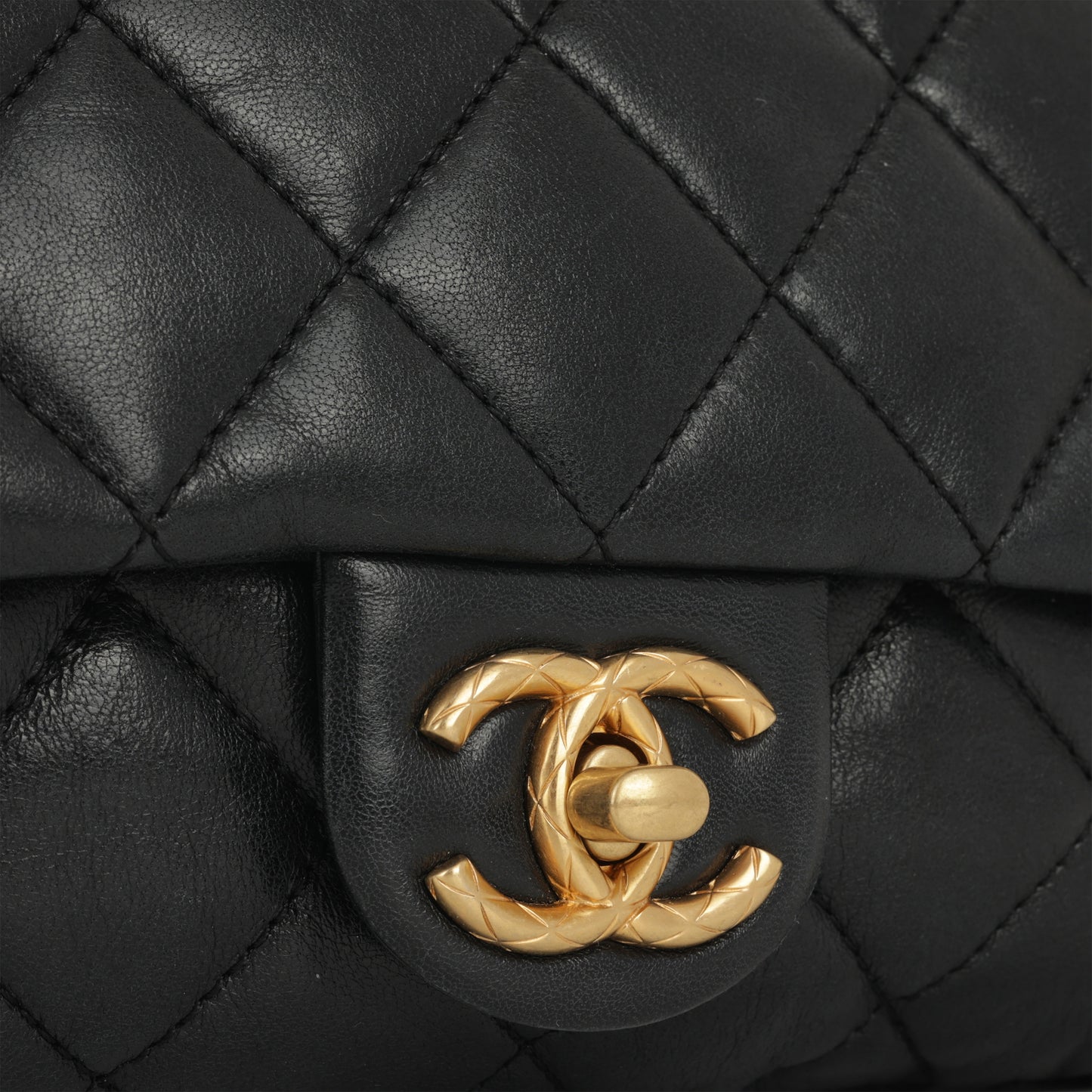 Chanel Small All Slide Adjustable Chain Flap - Black Lambskin | Gold Hardware - Bagista