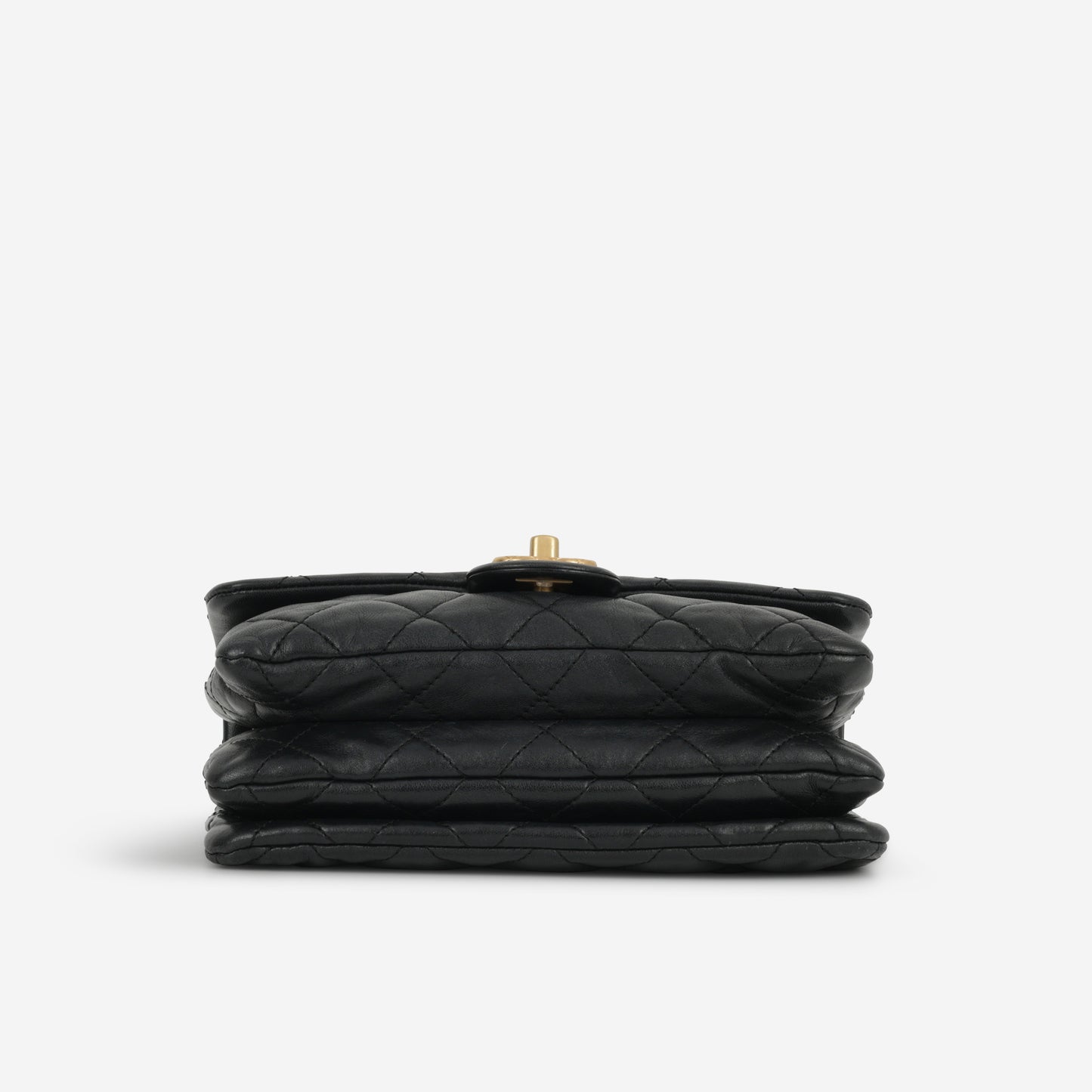 Chanel Small All Slide Adjustable Chain Flap - Black Lambskin | Gold Hardware - Bagista