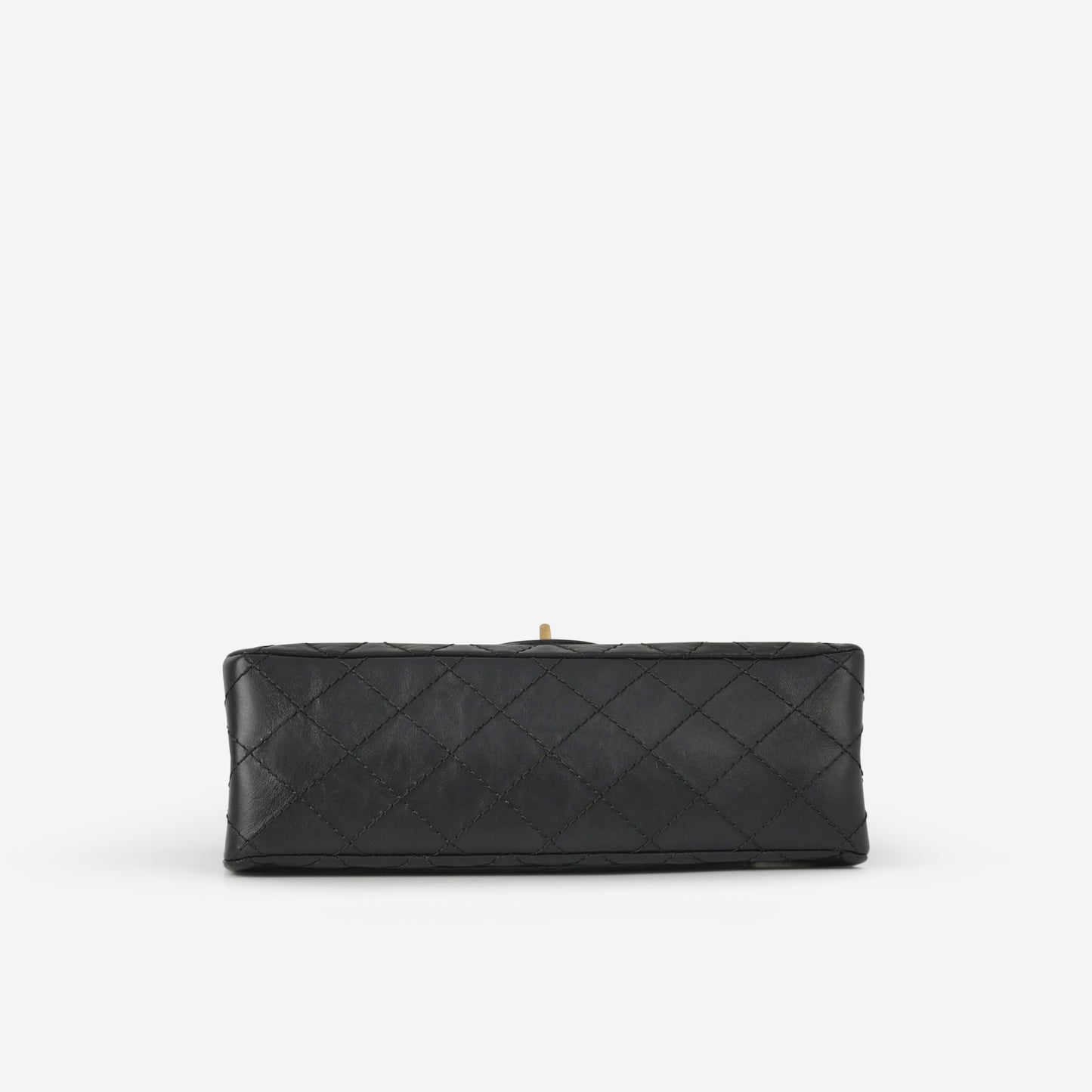 Chanel 2.55 Reissue 225 - Black Crumpled Calfskin | Gold Hardware