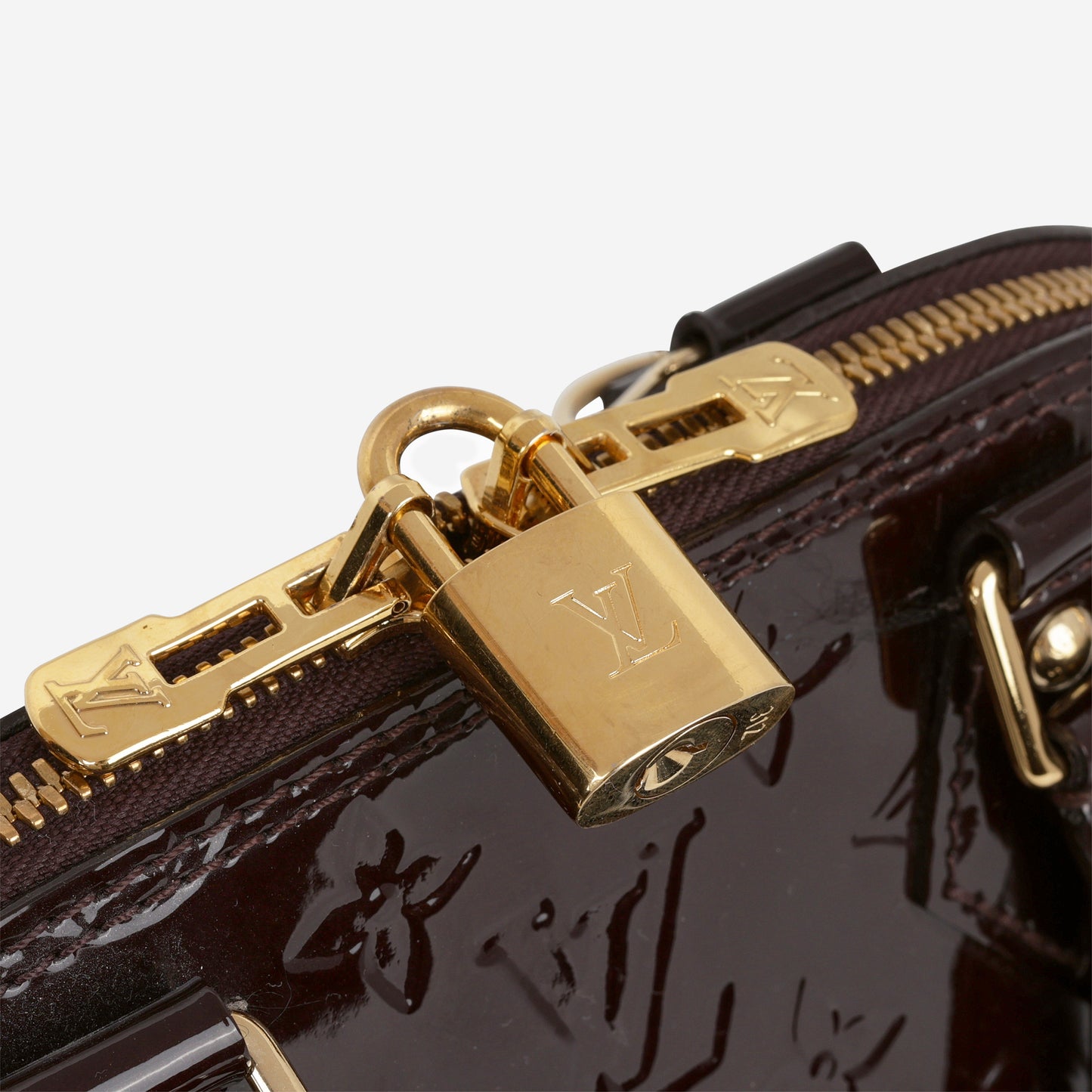 Louis Vuitton Alma BB - Amarante Vernis | Gold Hardware - Bagista