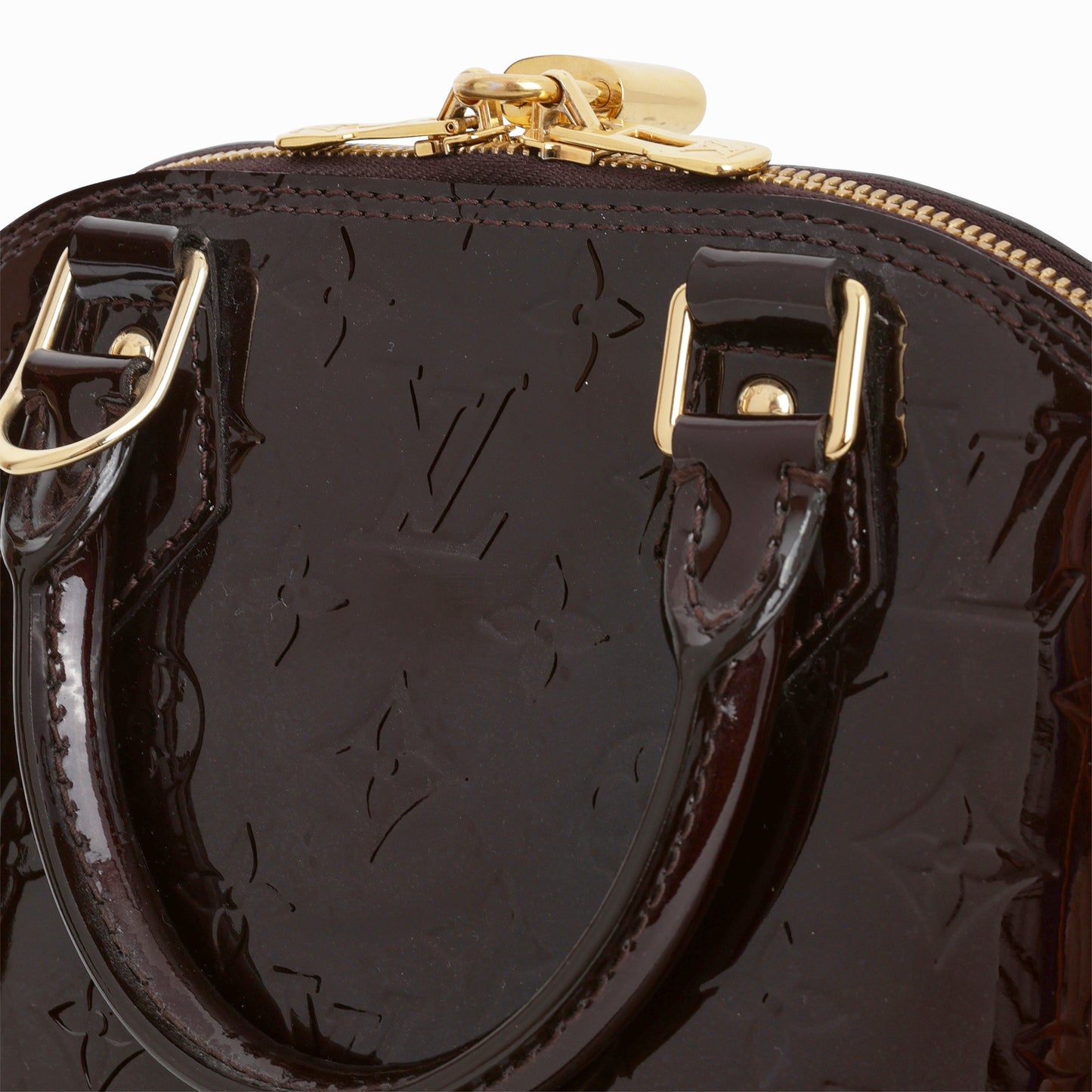 Louis Vuitton Alma BB - Amarante Vernis | Gold Hardware - Bagista
