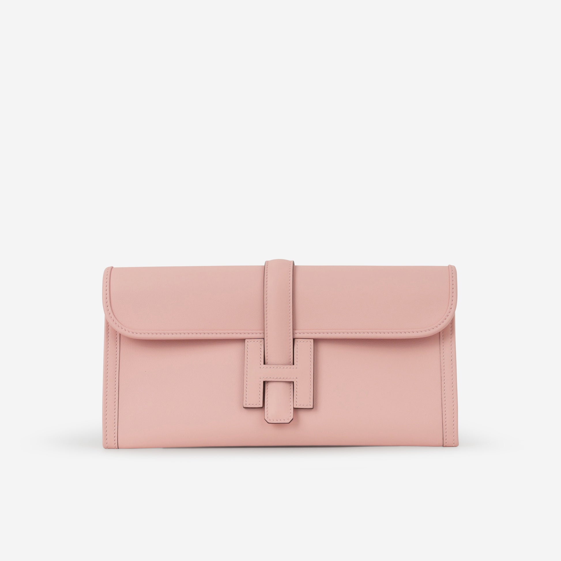 Hermès Jige Clutch 29 - Rose Sakura Swift - Bagista