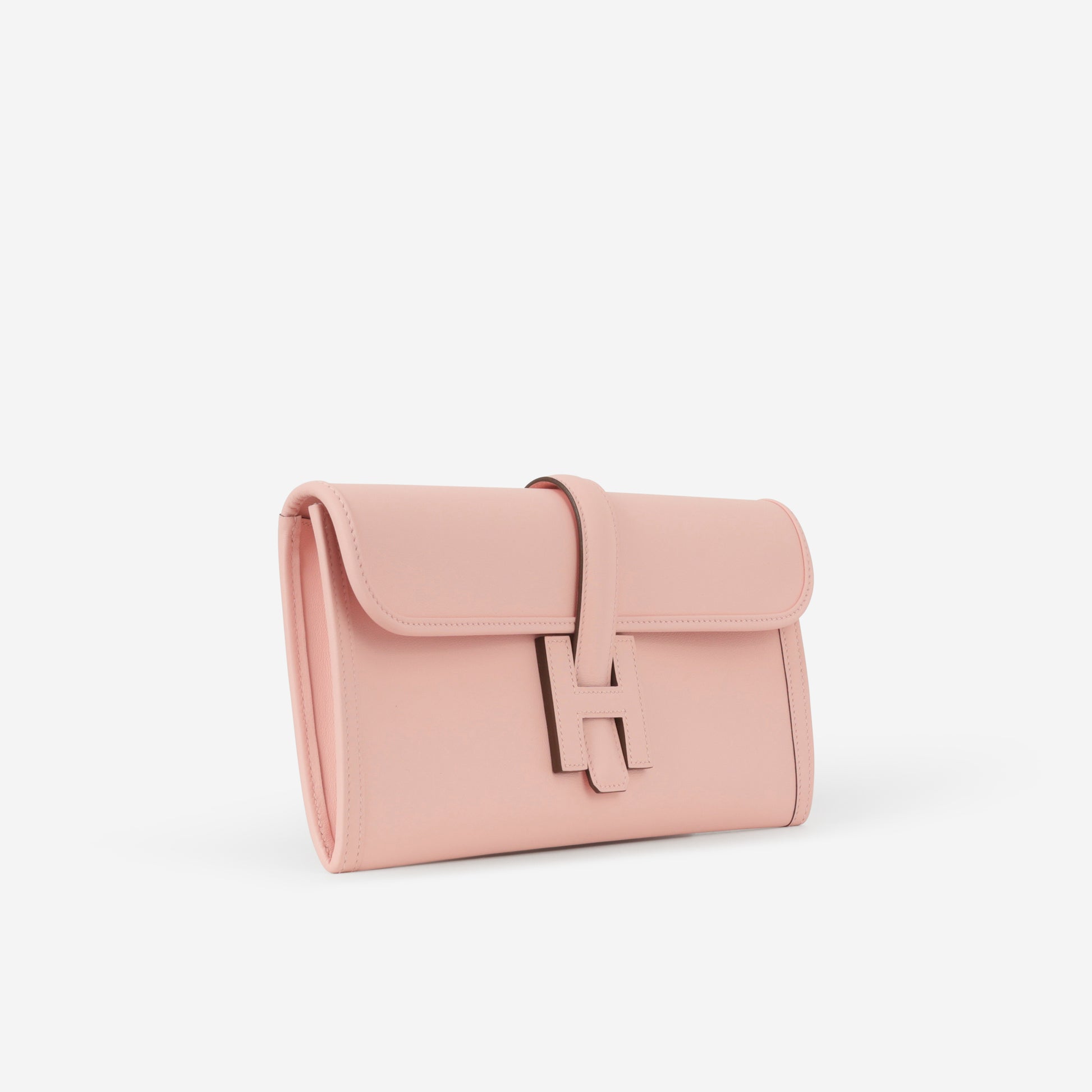 Hermès Jige Clutch 29 - Rose Sakura Swift - Bagista