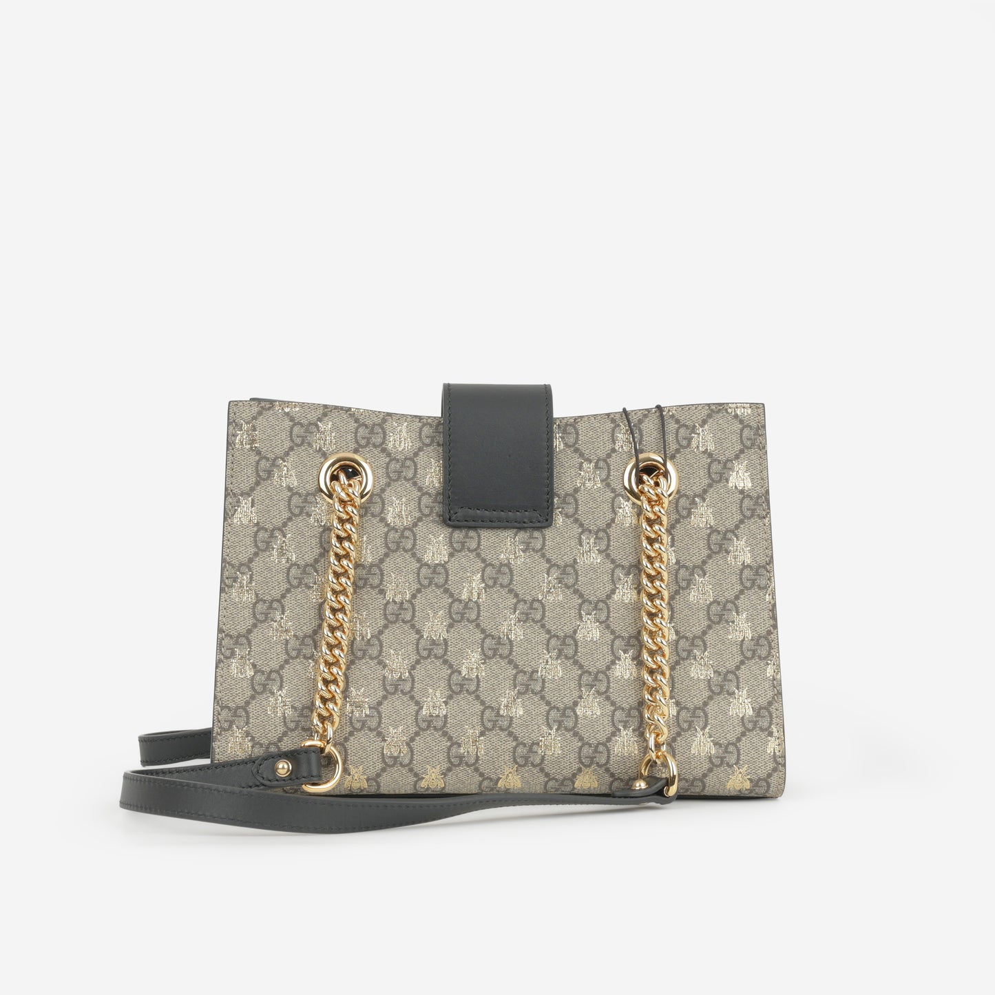 Gucci Padlock GG Supreme Bee Shoulder Bag - GG Supreme Canvas | Gold Hardware - Bagista