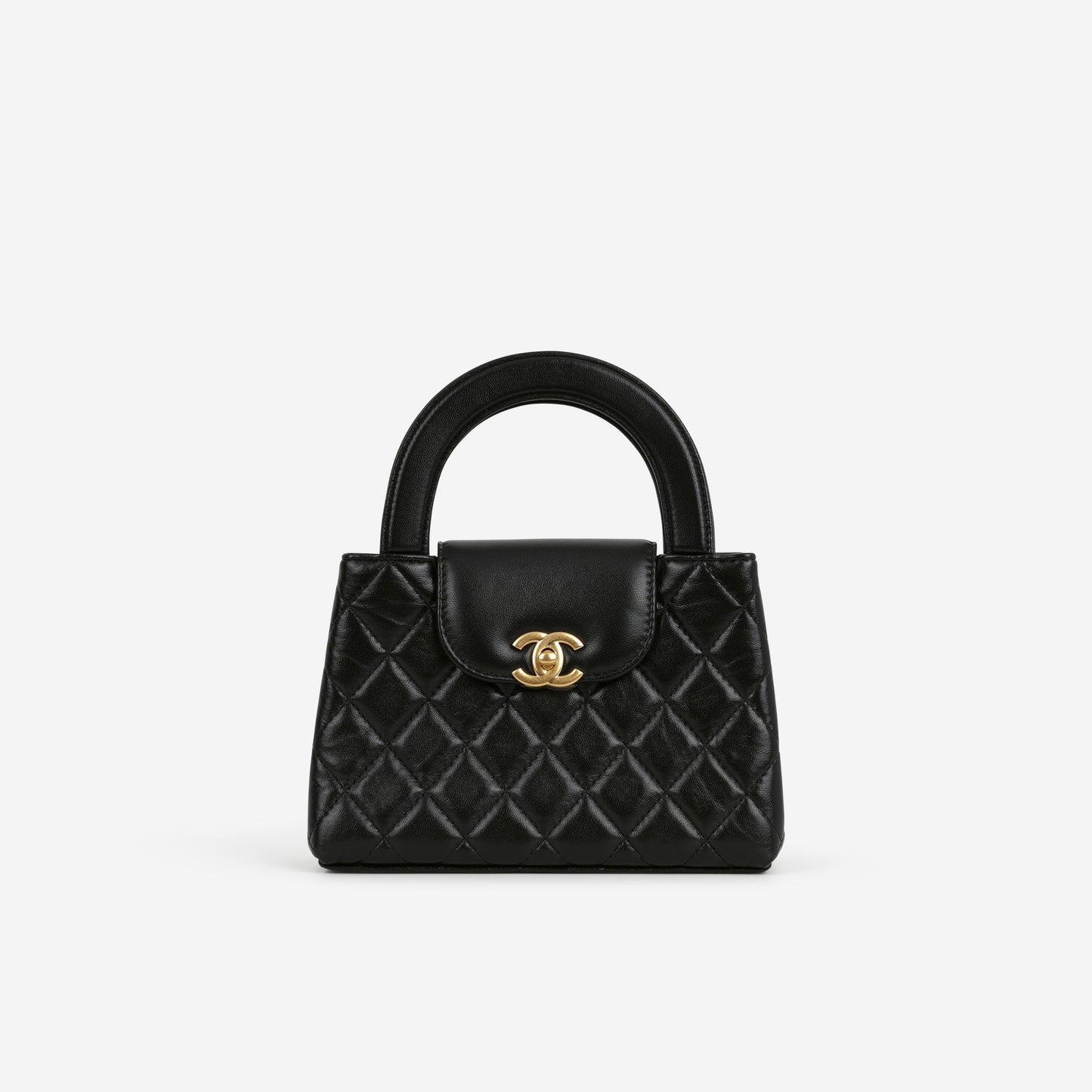 Chanel Small Kelly Re-Edition - Black Lambskin | Gold Hardware - Bagista