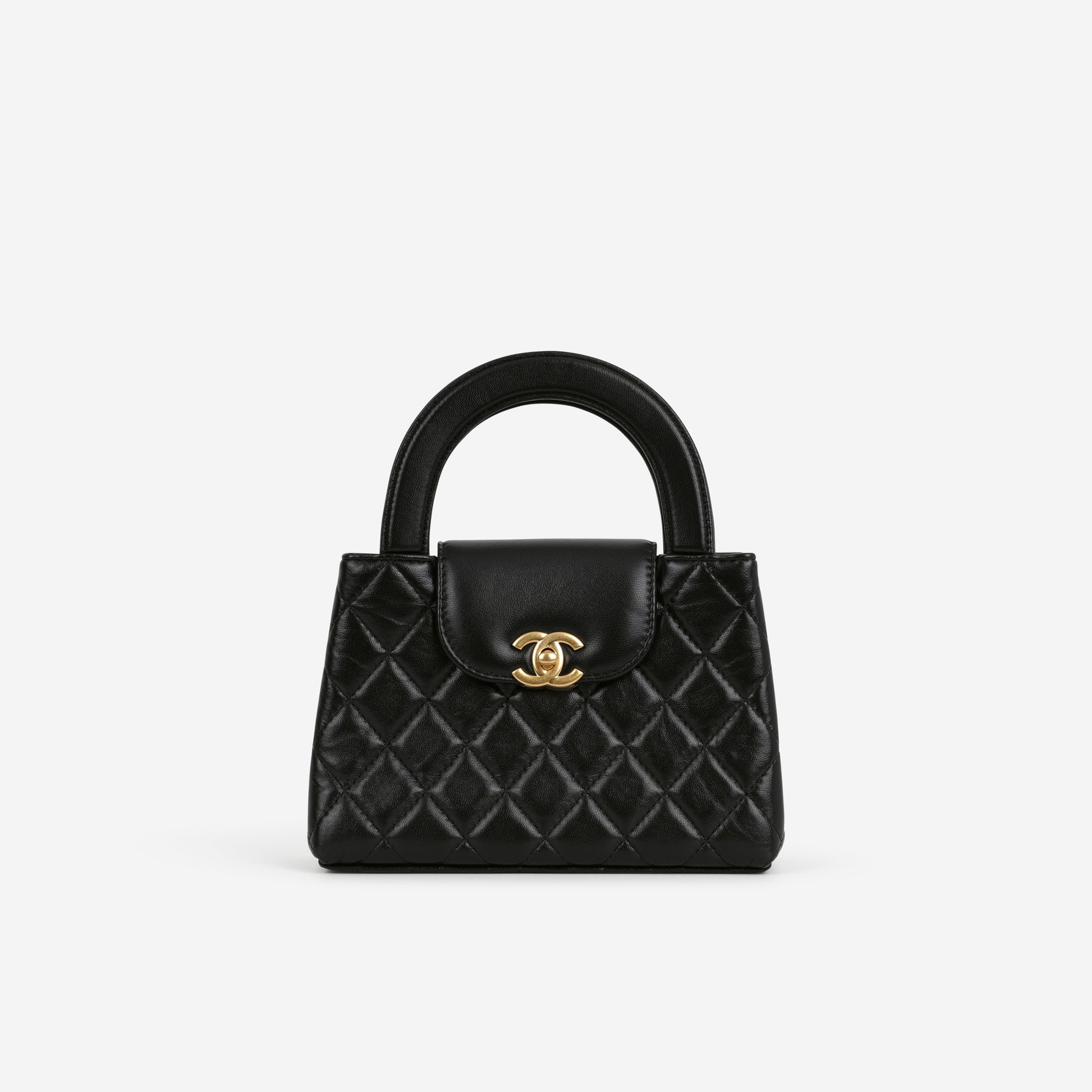 Chanel Small Kelly Re-Edition - Black Lambskin | Gold Hardware - Bagista
