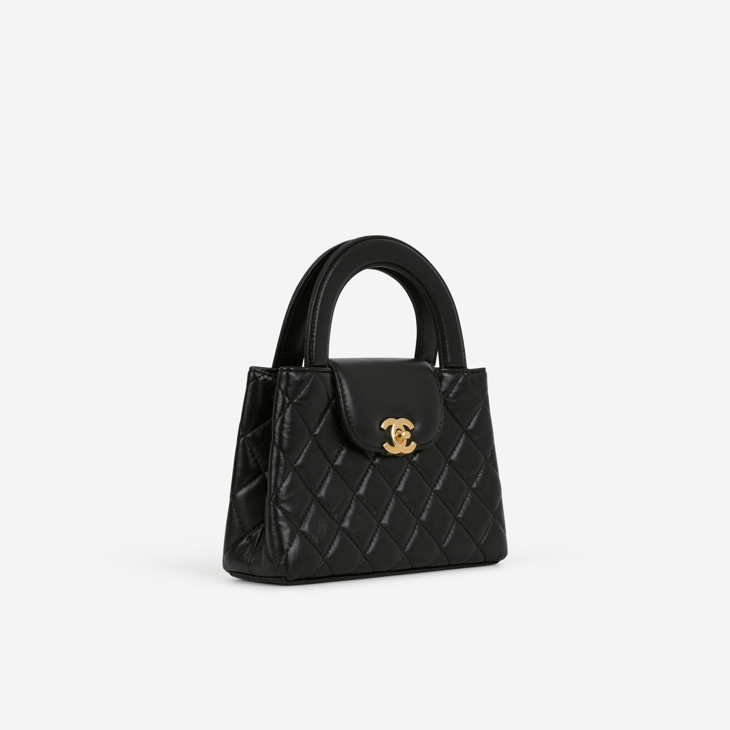 Chanel Small Kelly Re-Edition - Black Lambskin | Gold Hardware - Bagista