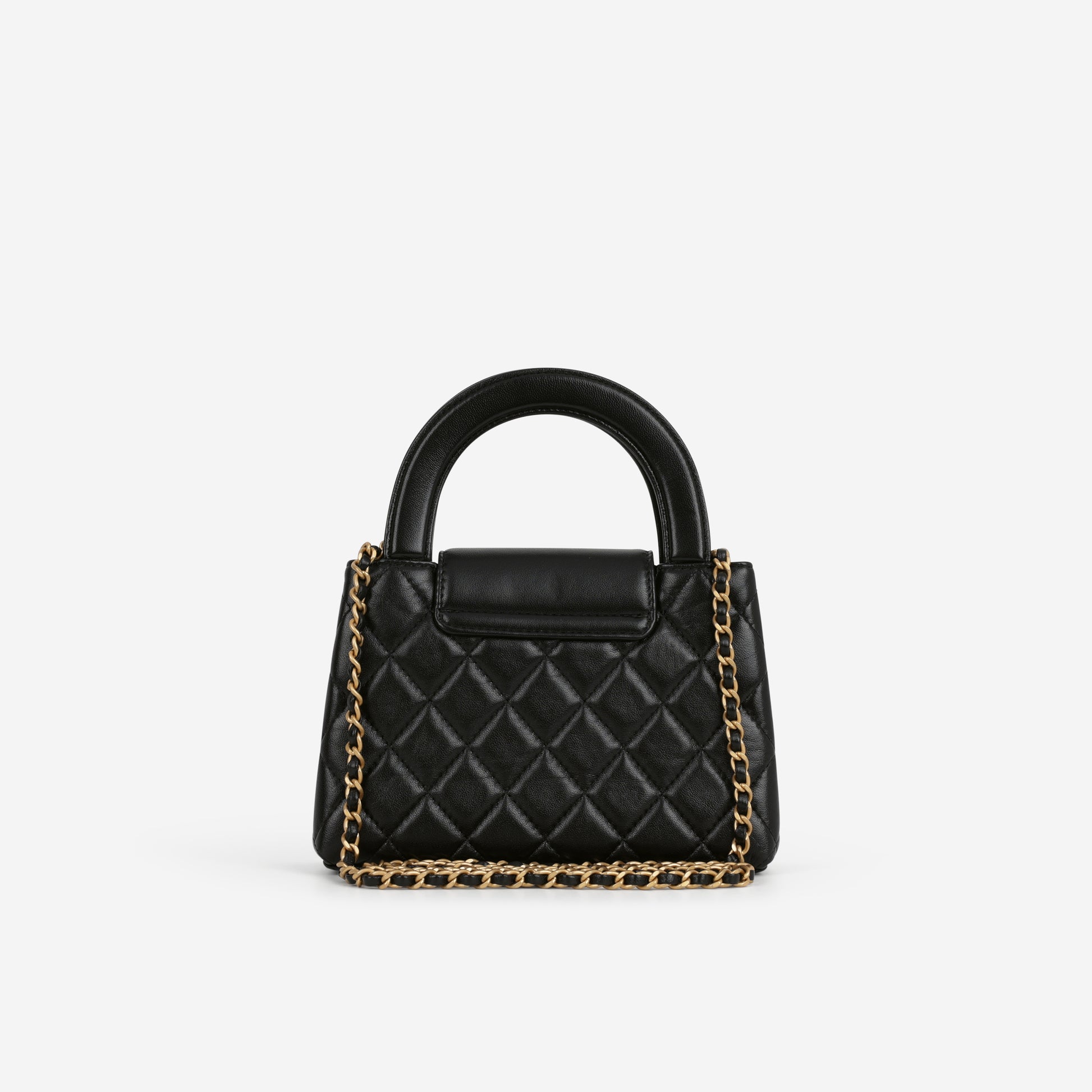 Chanel Small Kelly Re-Edition - Black Lambskin | Gold Hardware - Bagista