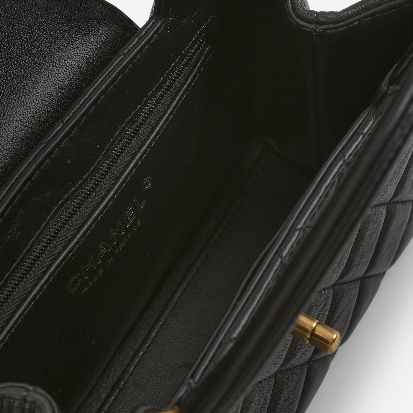 Chanel Small Kelly Re-Edition - Black Lambskin | Gold Hardware - Bagista